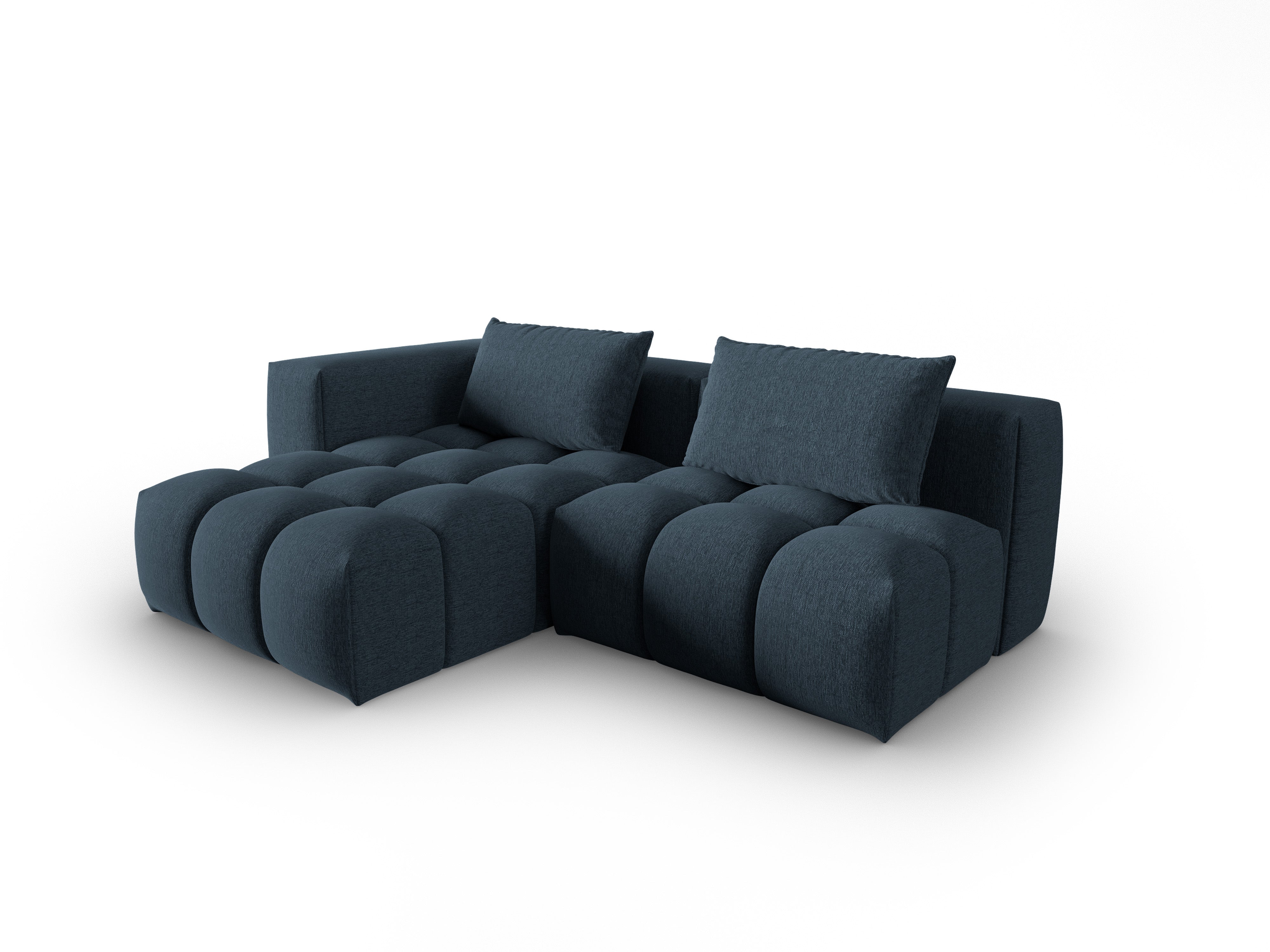 Ecksofa 3-Sitzer linksseitig offen VERONA dunkelblau