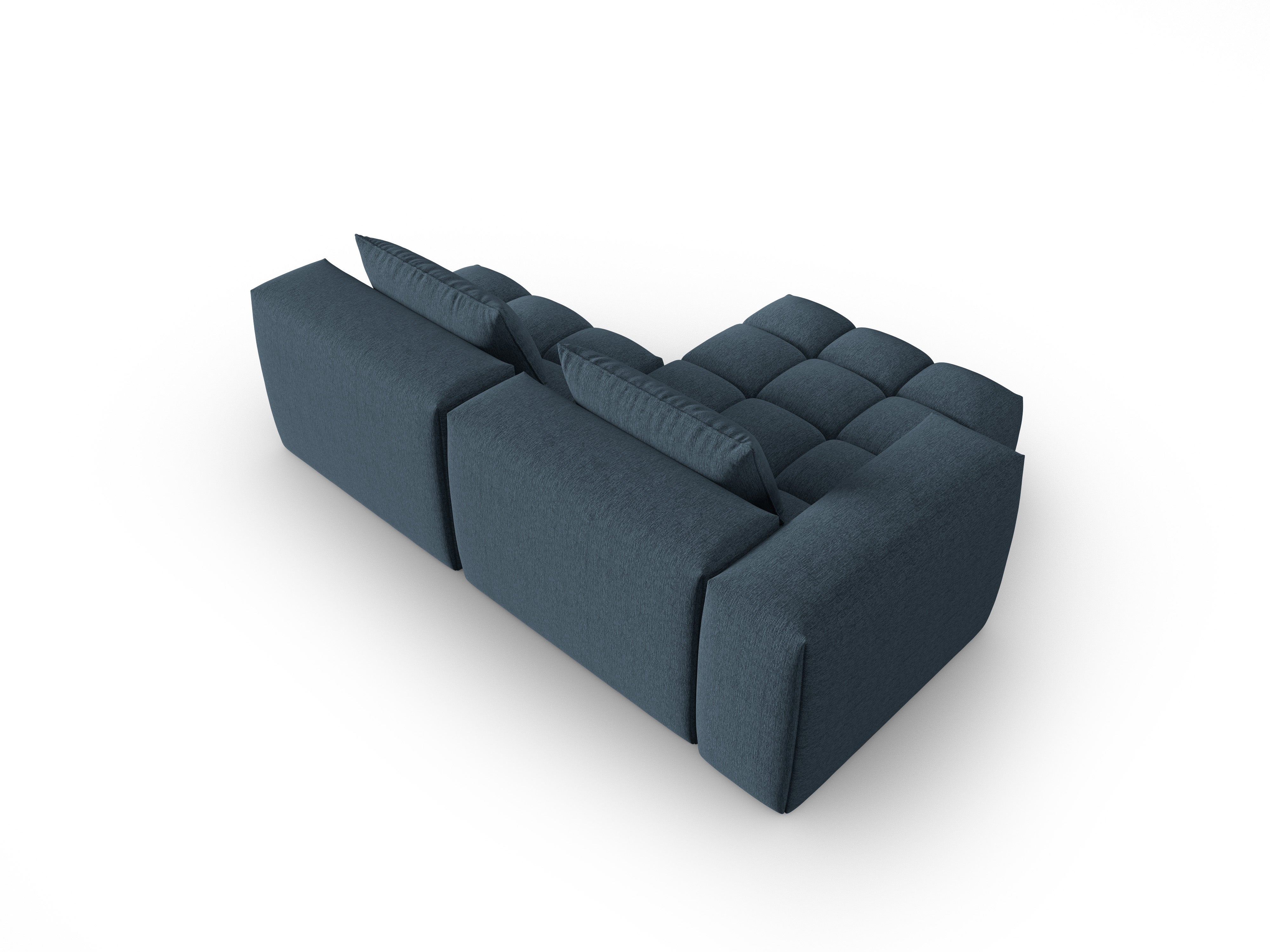 Ecksofa 3-Sitzer linksseitig offen VERONA dunkelblau