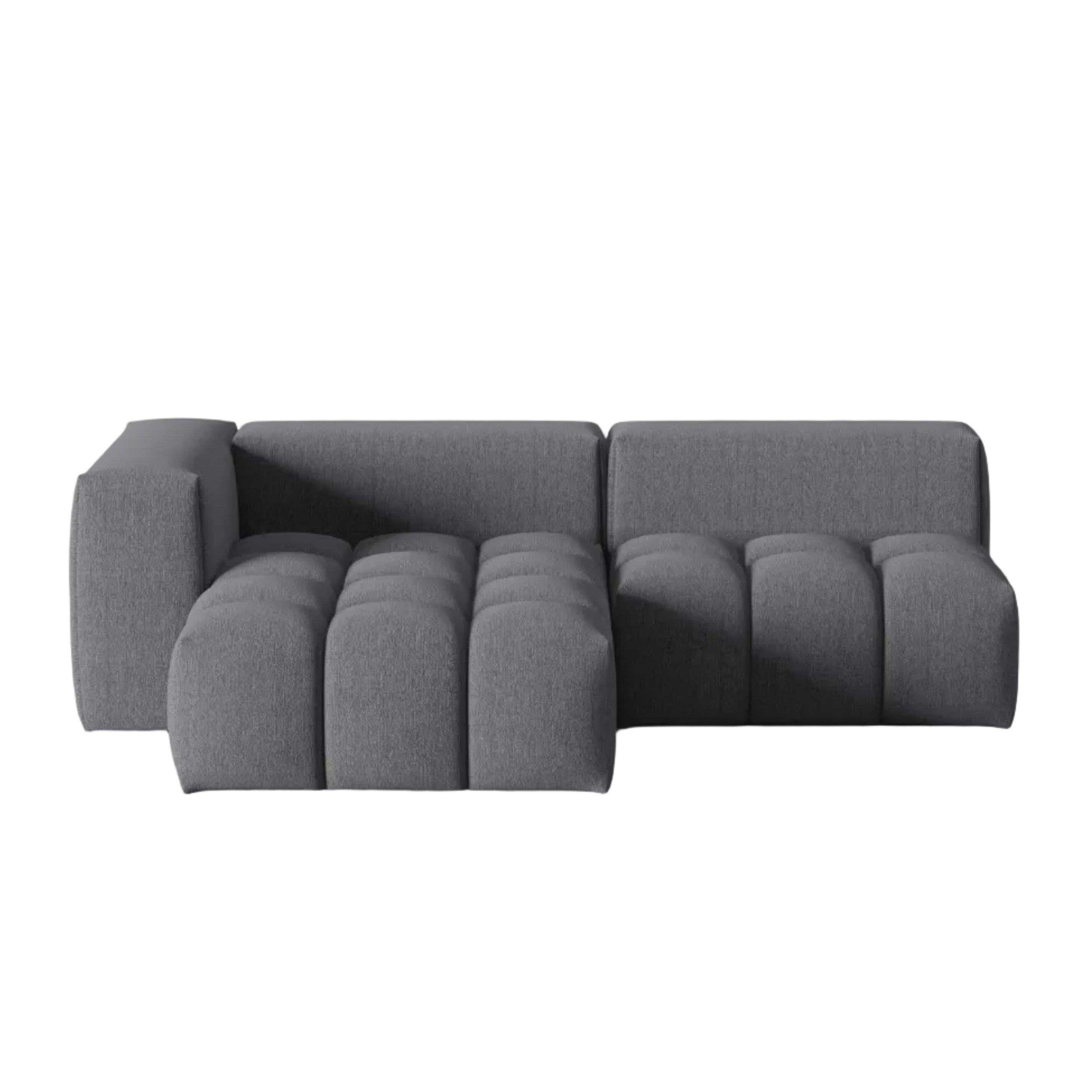 Ecksofa 3-Sitzer linksseitig offen VERONA grau