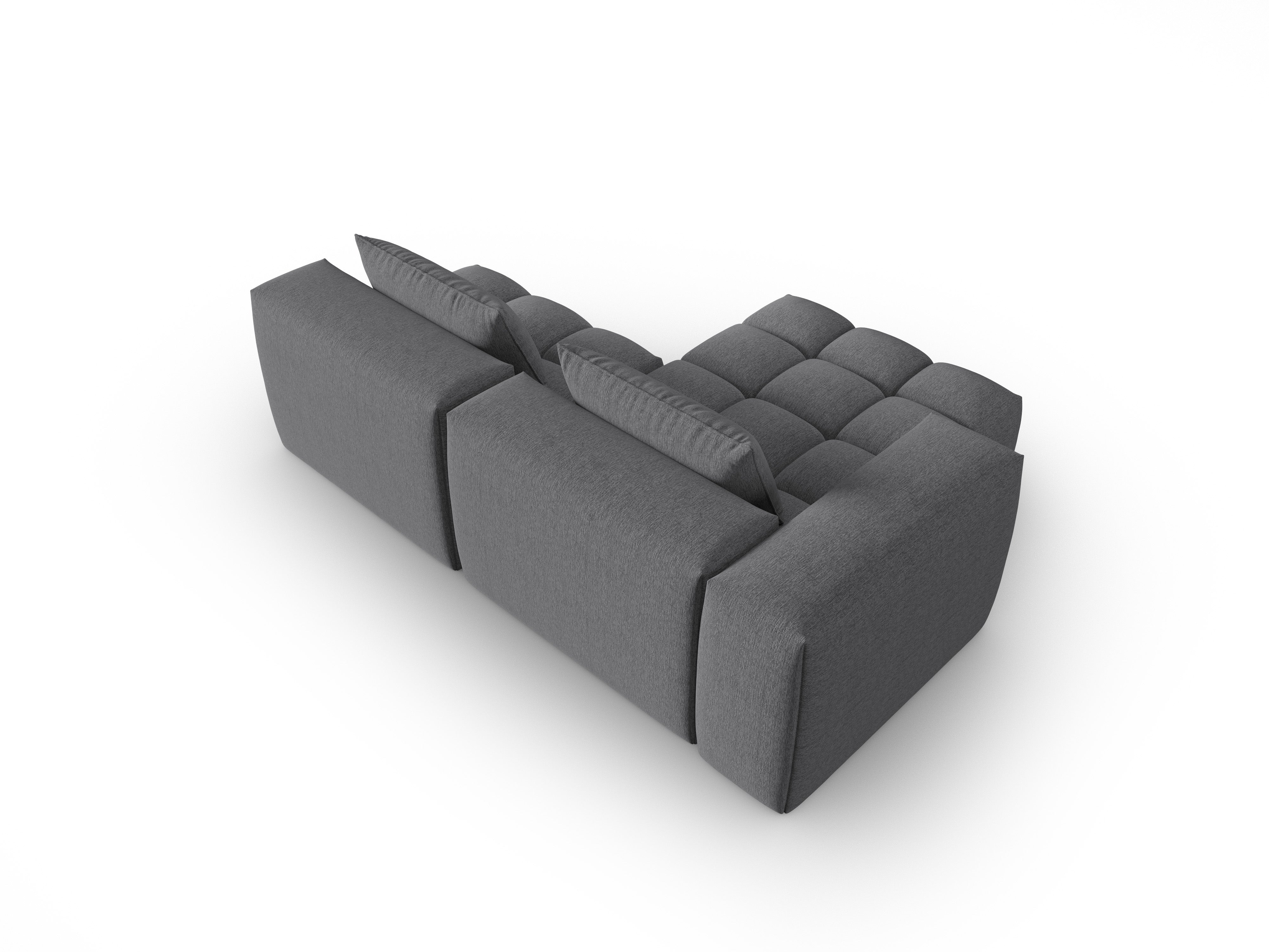 Ecksofa 3-Sitzer linksseitig offen VERONA grau