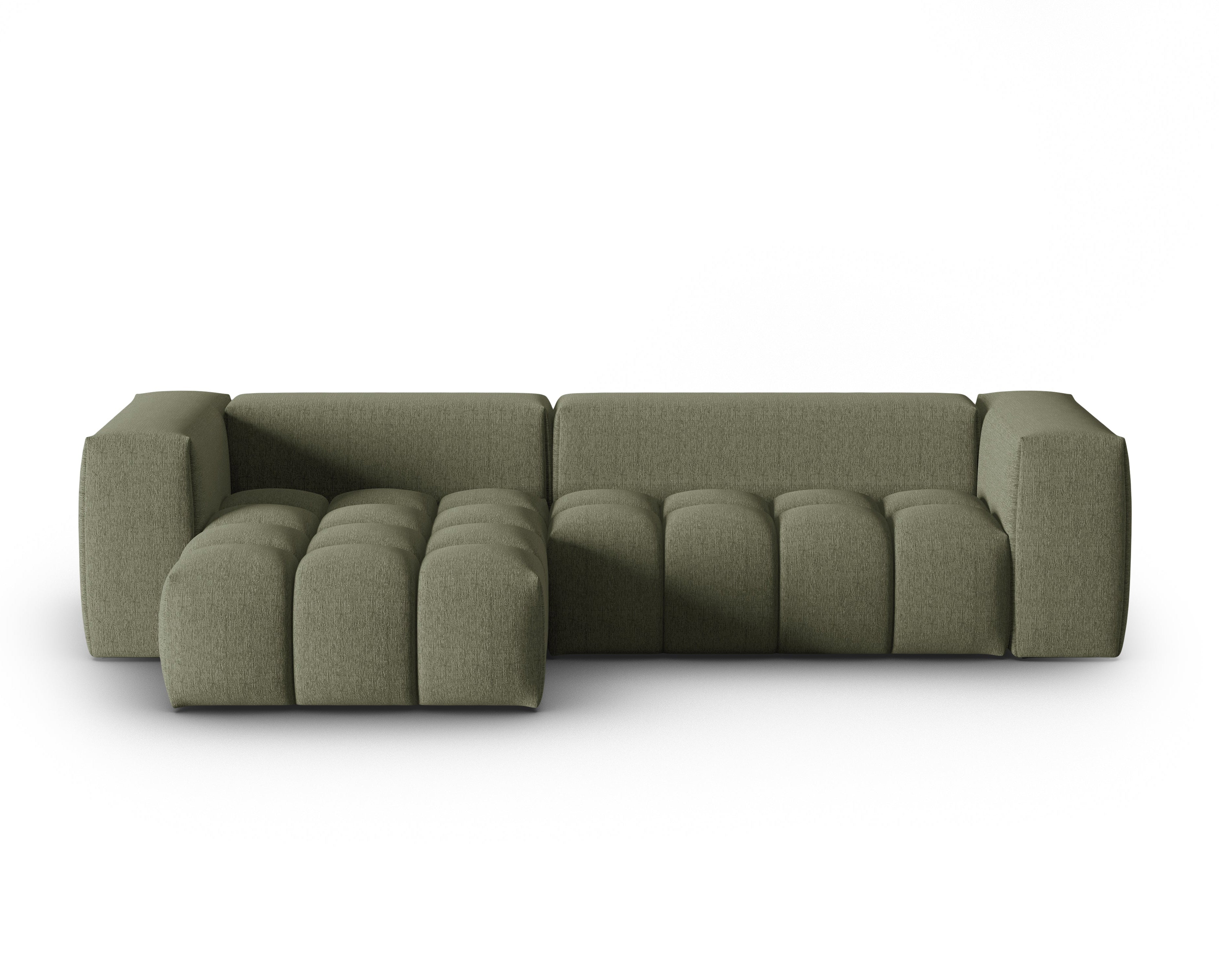 Corner Sofa for 3 People Left Side VERONA Olive