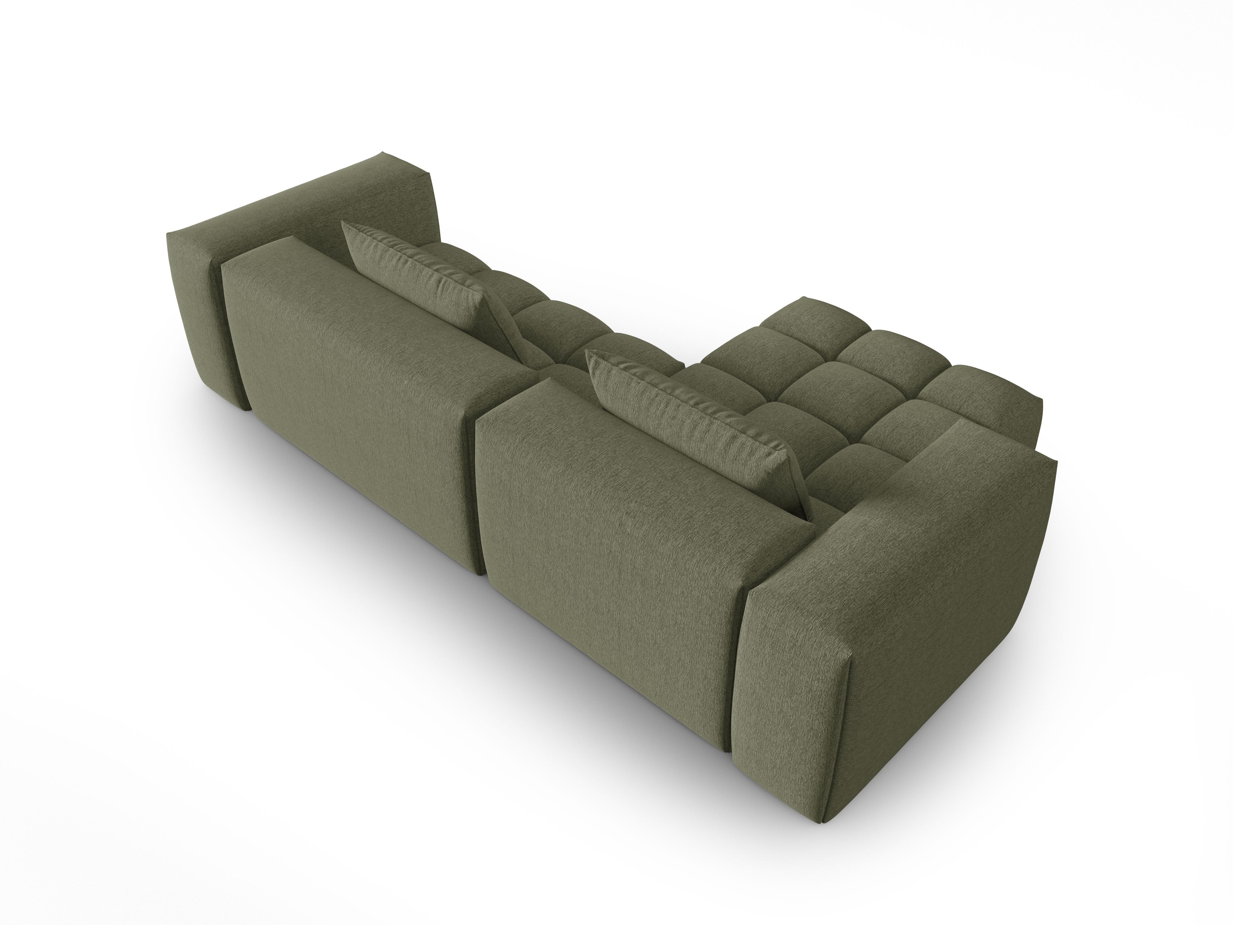 Corner Sofa for 3 People Left Side VERONA Olive