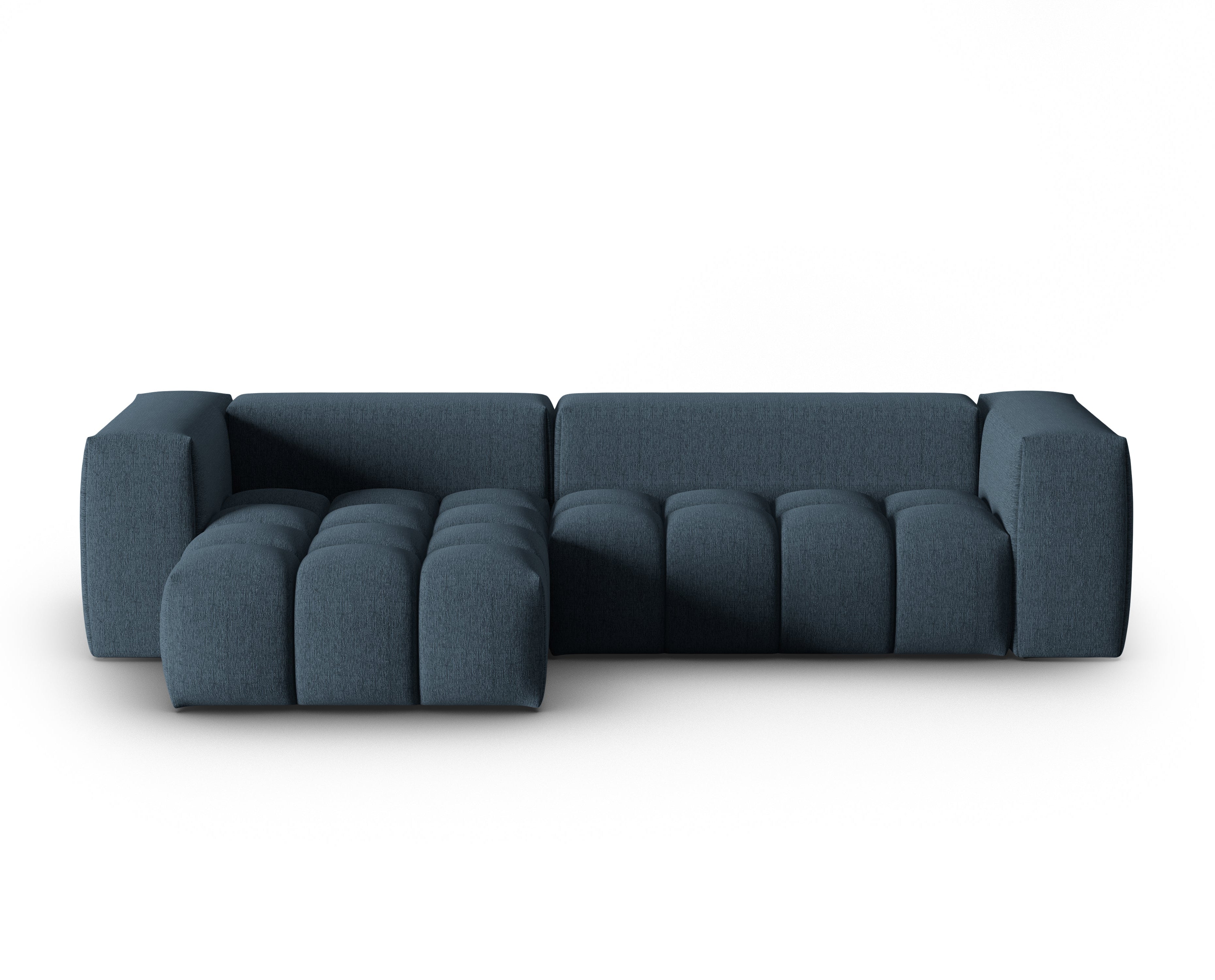 3-sitziges linksseitiges Ecksofa VERONA dunkelblau