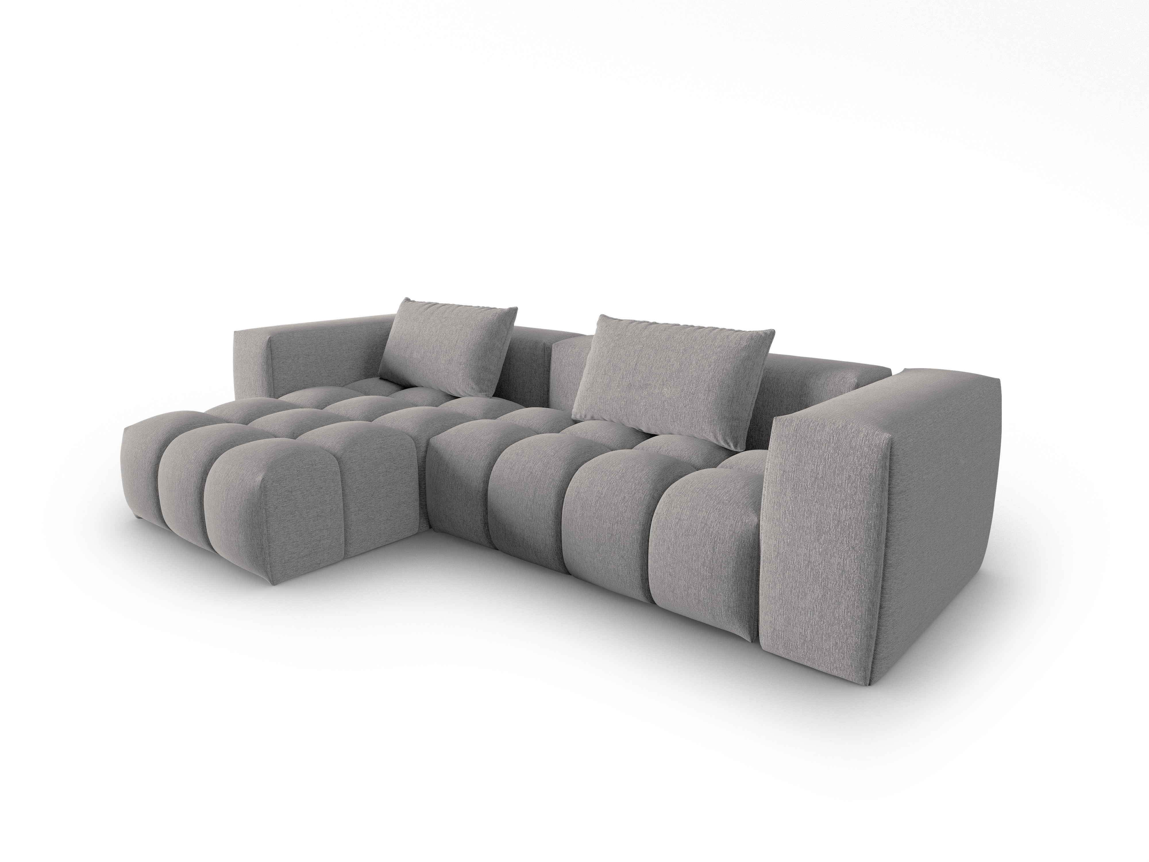 3-sitziges linksseitiges Ecksofa VERONA warmgrau