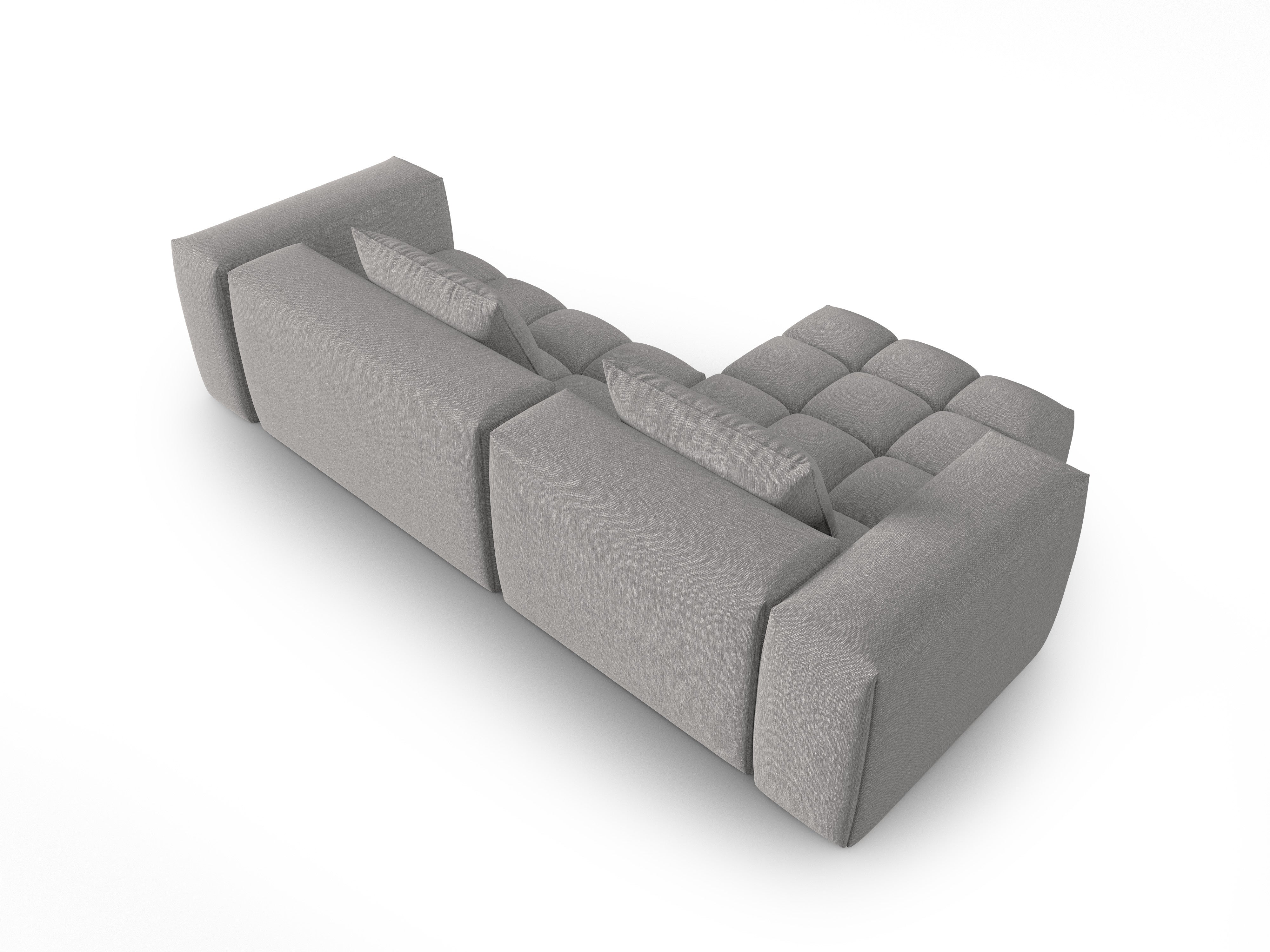 3-sitziges linksseitiges Ecksofa VERONA warmgrau