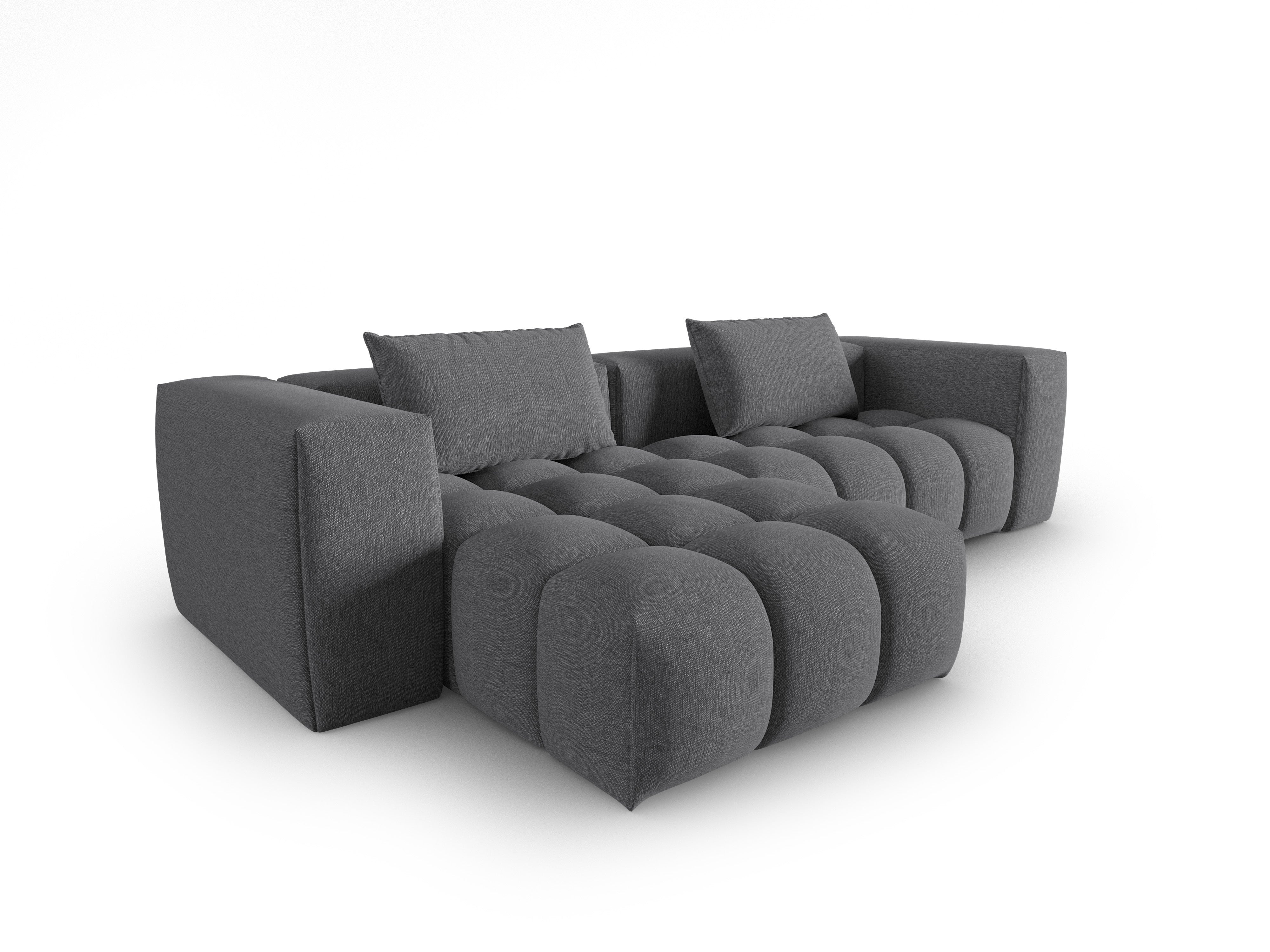 3-sitziges linksseitiges Ecksofa VERONA grau