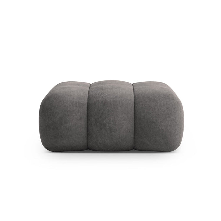 Samt Pouf KOGE dunkelgrau