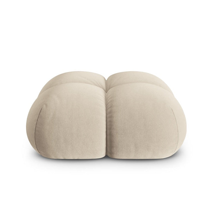 Velvet Pouf LORETTO Beige