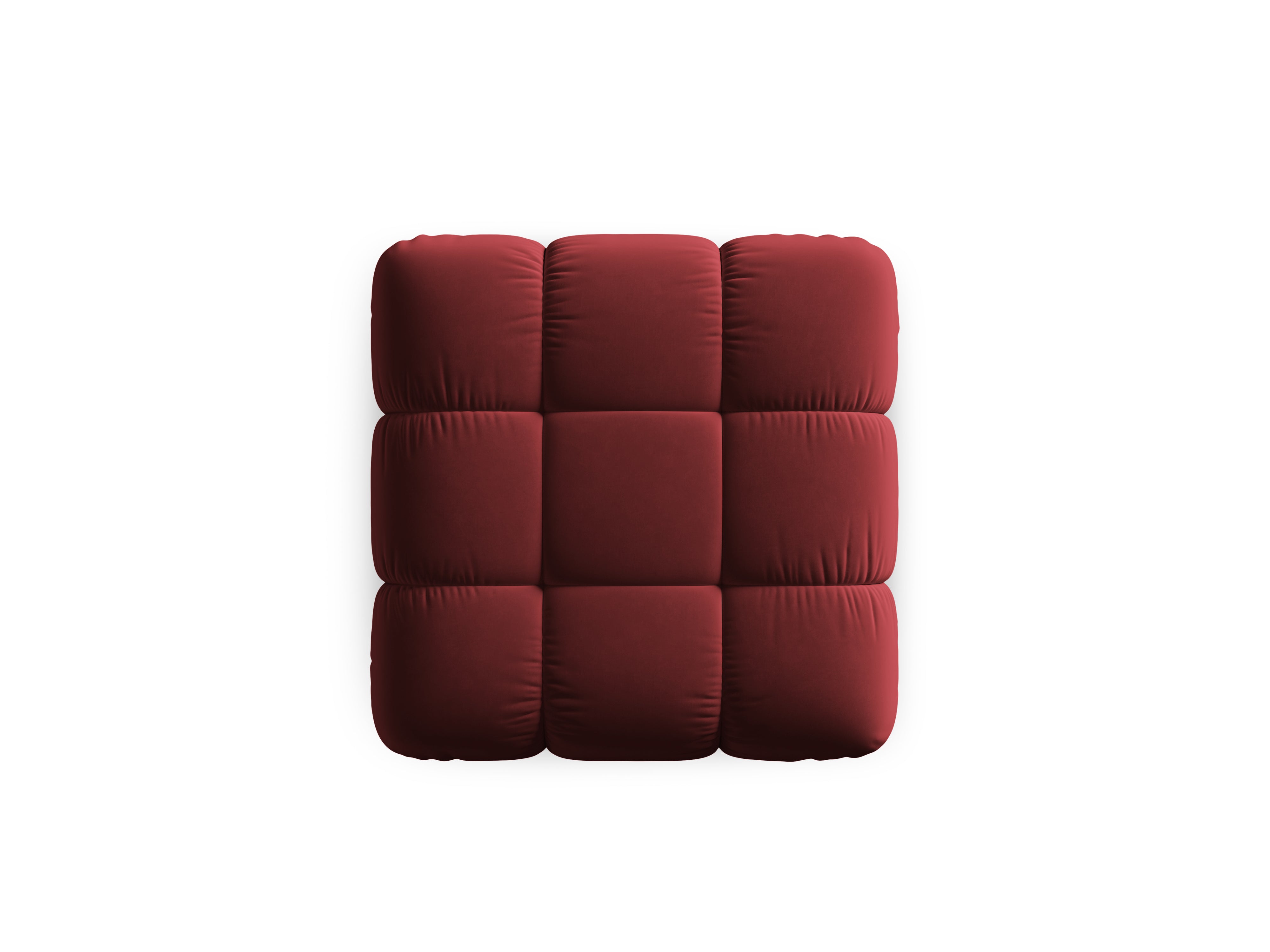 Samtpouf CORTINA weinrot