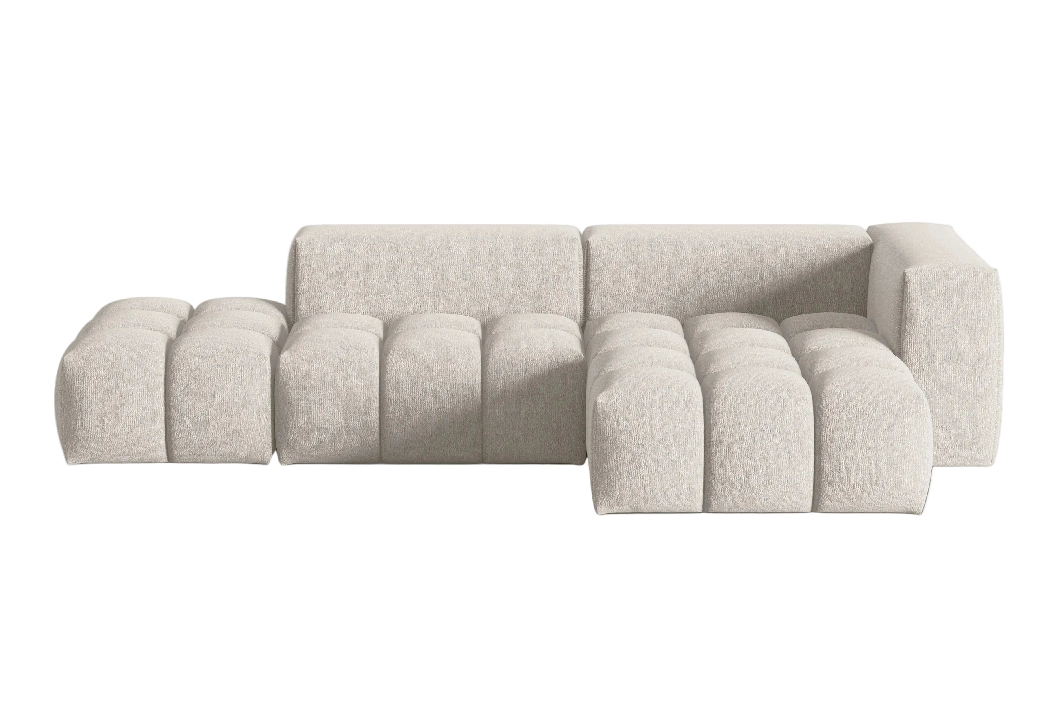 Ecksofa für 4 Personen rechtsseitig offen VERONA beige
