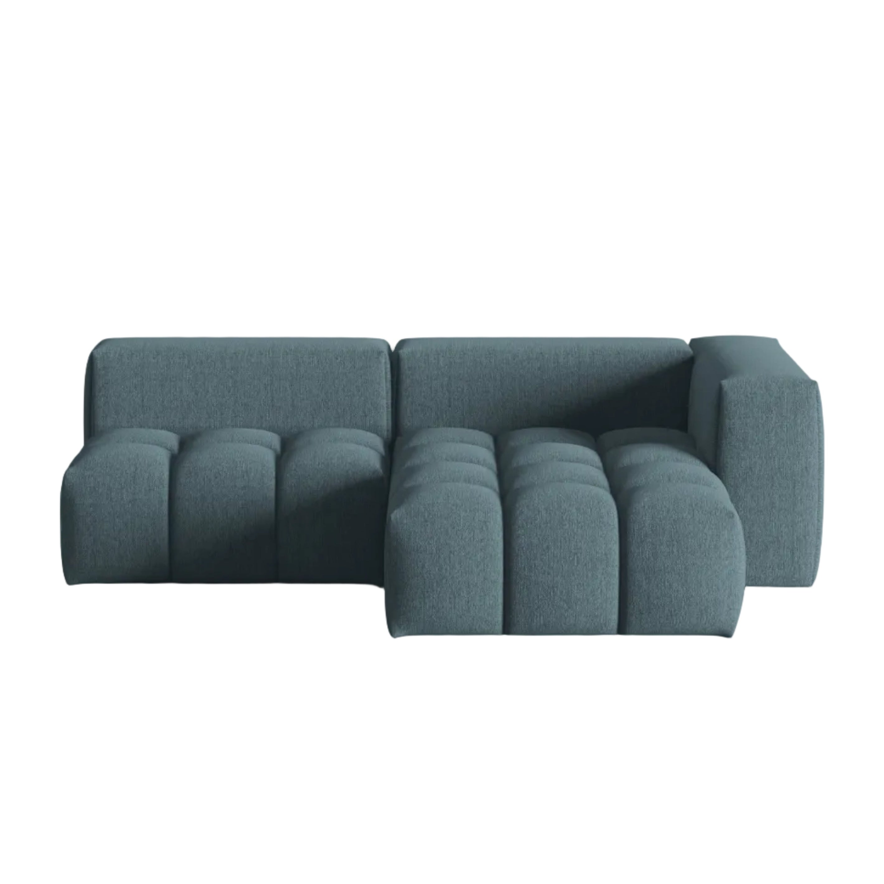 3-sitziges offenes Ecksofa VERONA hellblau
