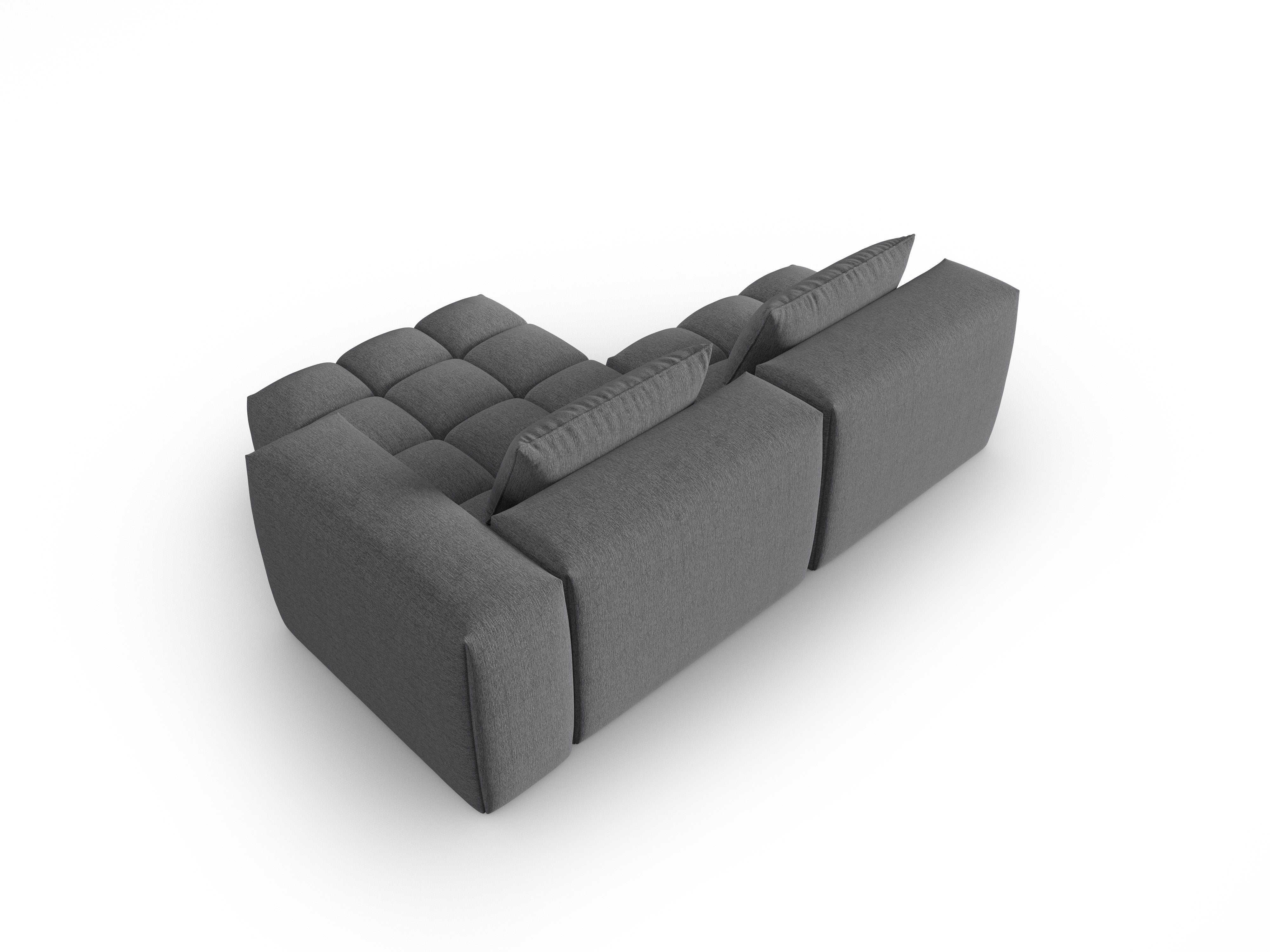 3-sitziger offener Ecksofa VERONA grau rechts