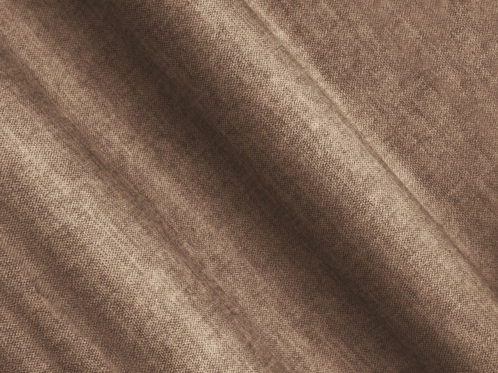Velvet corner sofa for 5 people right-facing KOGE dark beige