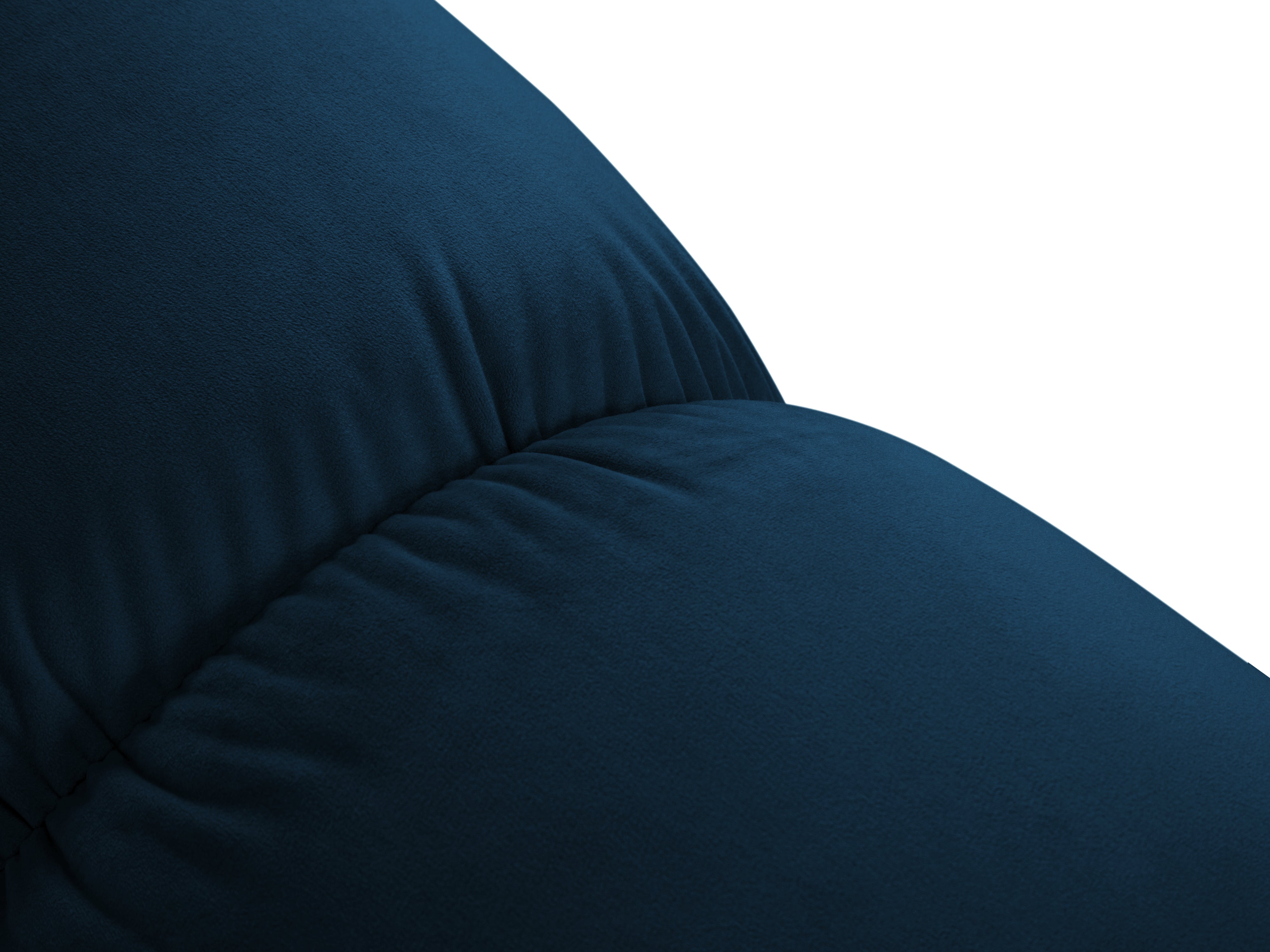 Sofa aus Samt, 3-Sitzer, offene linke Seite, CORTINA, königsblau