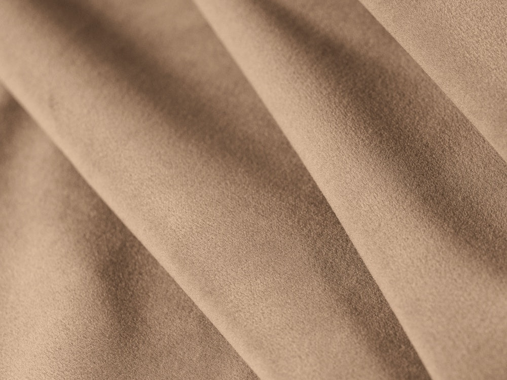 Sofa panoramisch aus Samt mit Schlaf-Funktion für 5 Personen TONALE beige