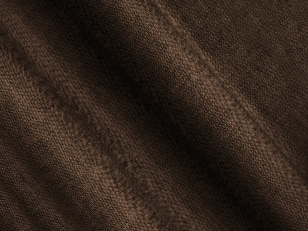 Left-facing U-shaped velvet corner sofa LORETTO chocolate
