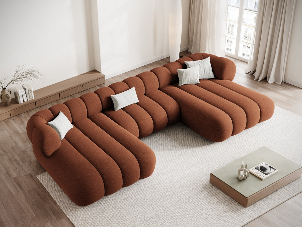 Sofa Panoramisch 6-Personen KOGE Ziegelrot