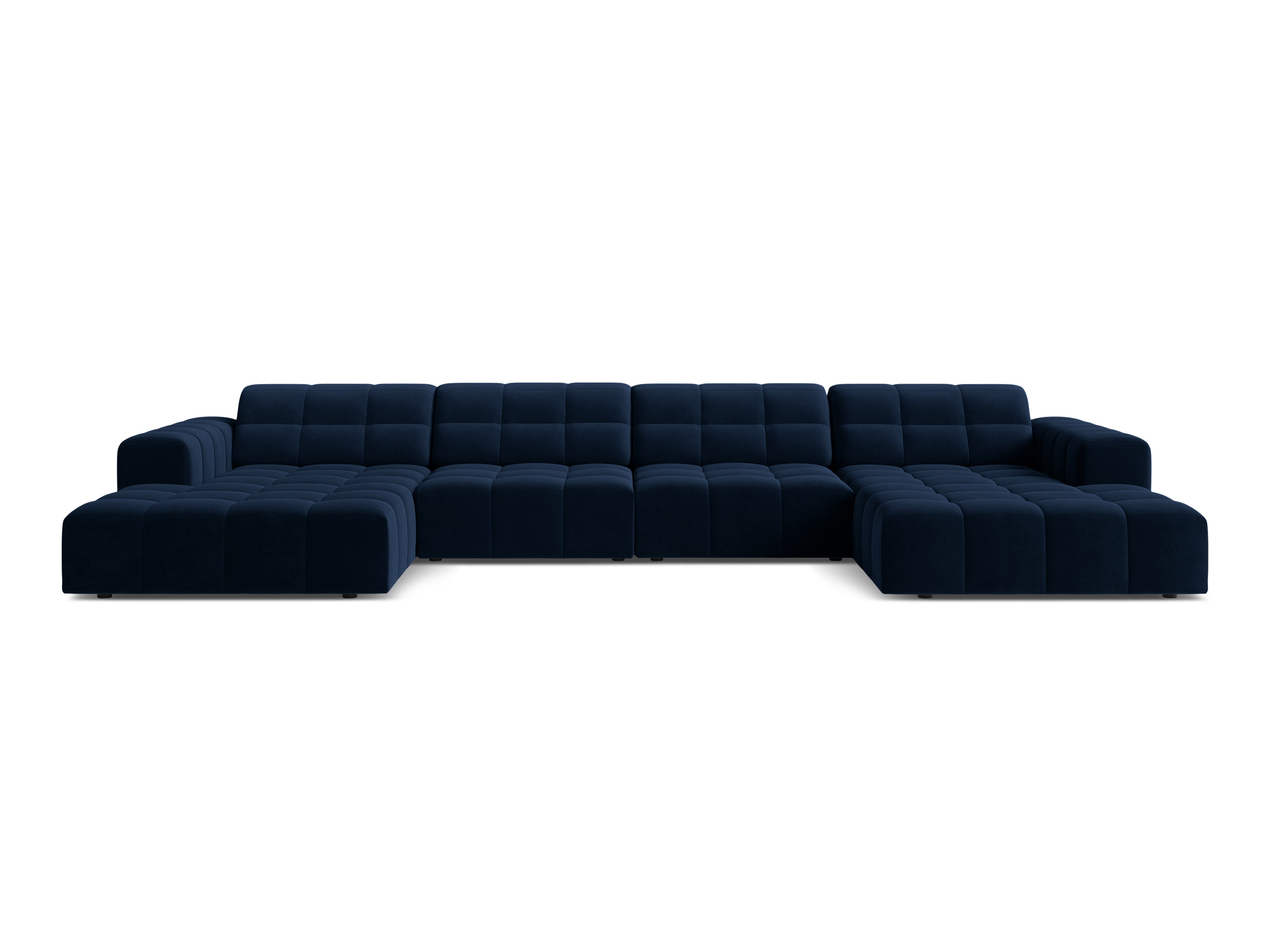 Corps Panorama-Sofa 6-Personen Chicago Royal Navy Blau