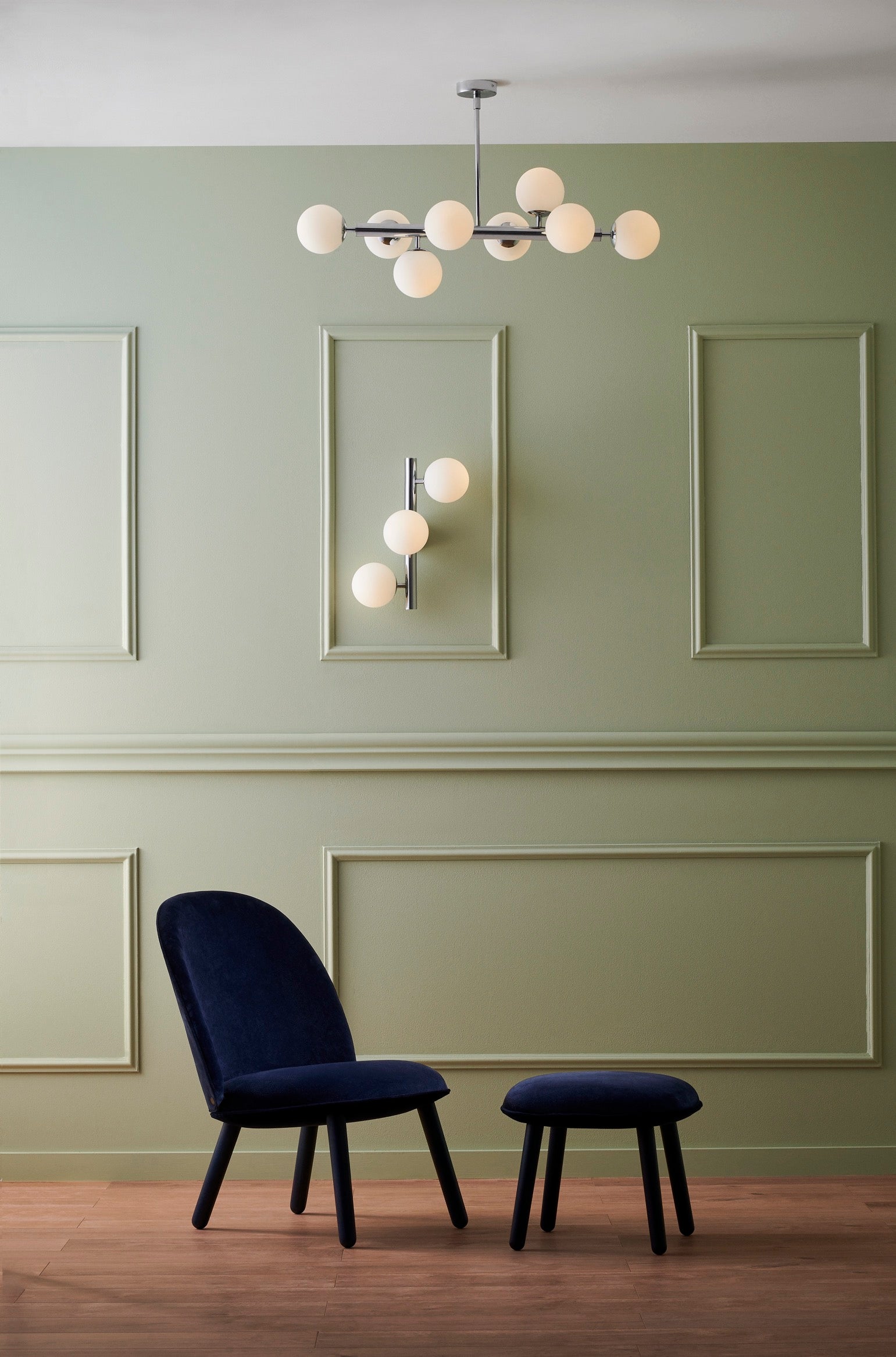 Three-Point Wall Lamp CUMULUS Chrome
