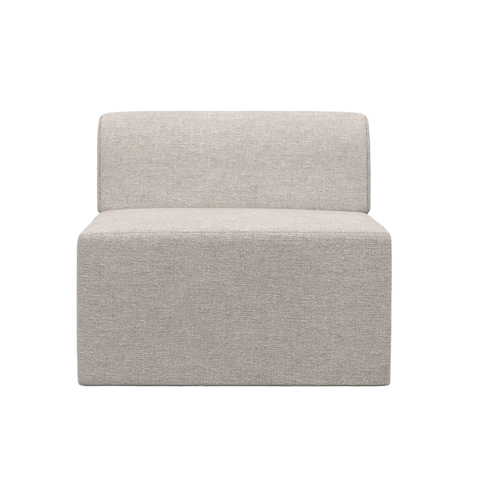 Modulsofa TORI - mittleres Element in Hellgrau