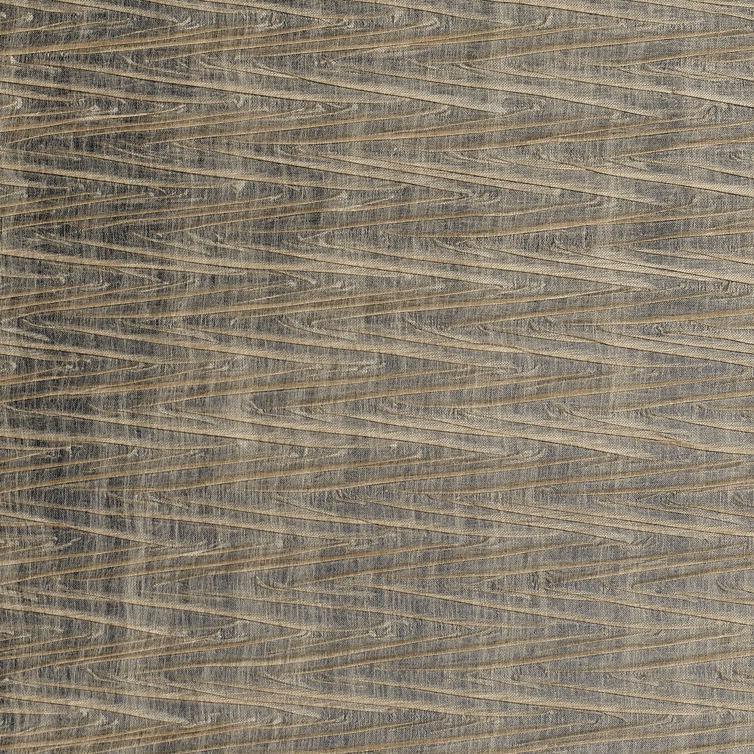 Textile wallpaper with a metallic geometric pattern THÉIA taupe