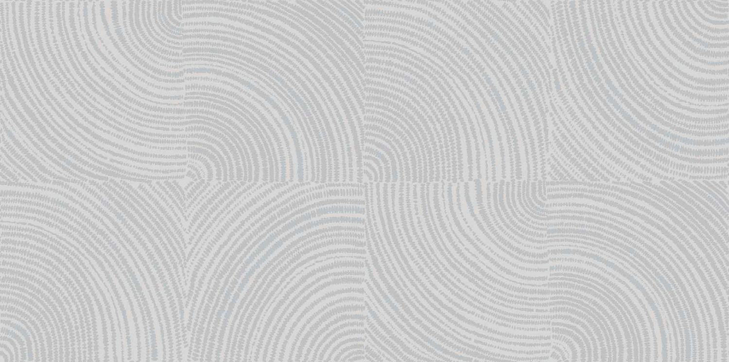 Textil-Tapete mit geometrischem Muster ALENTOURS - PERLE GRIS perlmuttgrau mit Grau