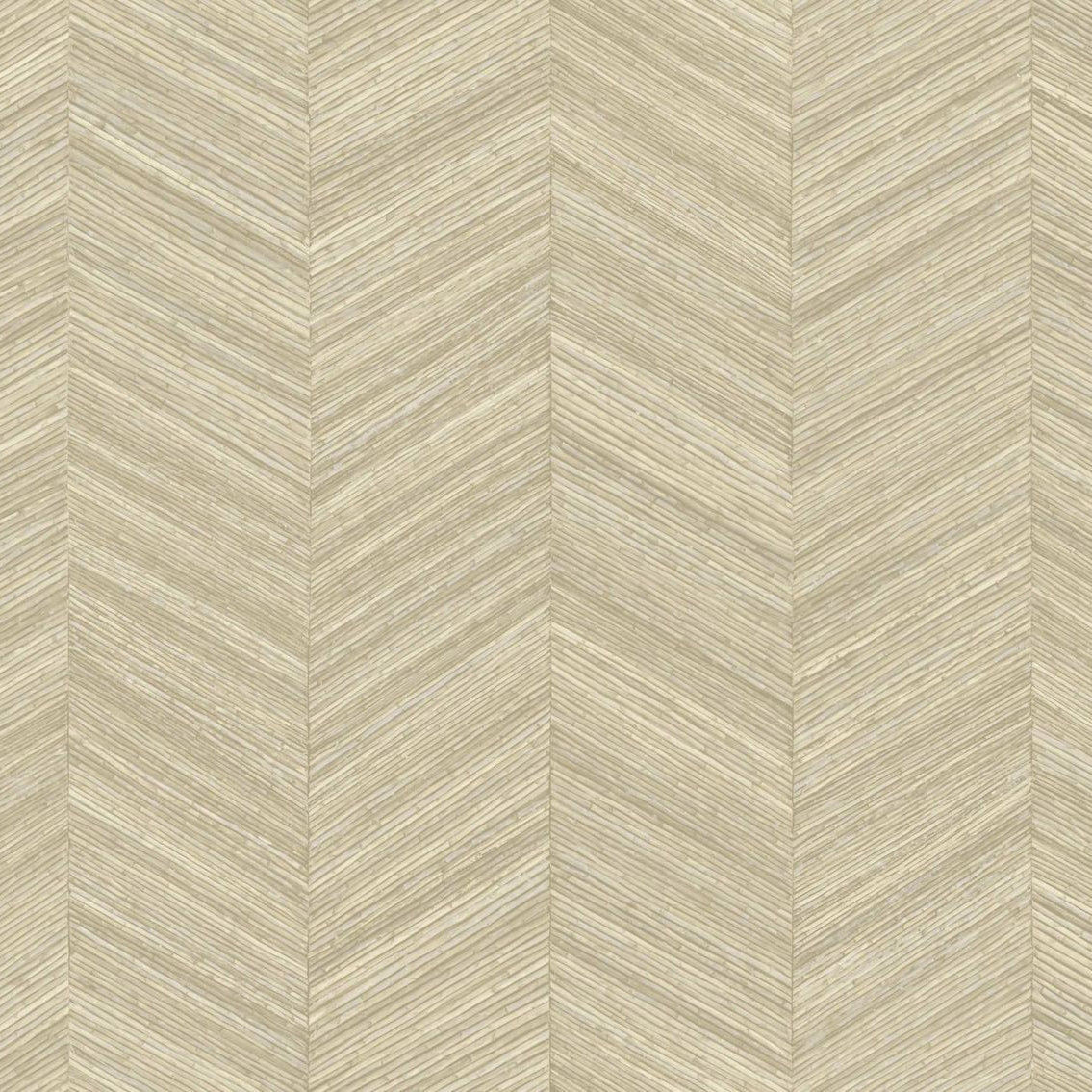 Herringbone Pattern Wallpaper OCOTEA - COQUILLE Beige