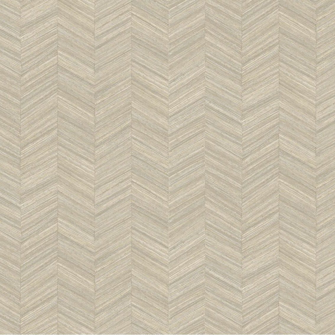 Herringbone Pattern Wallpaper OCOTEA - PEARL Pearl Beige