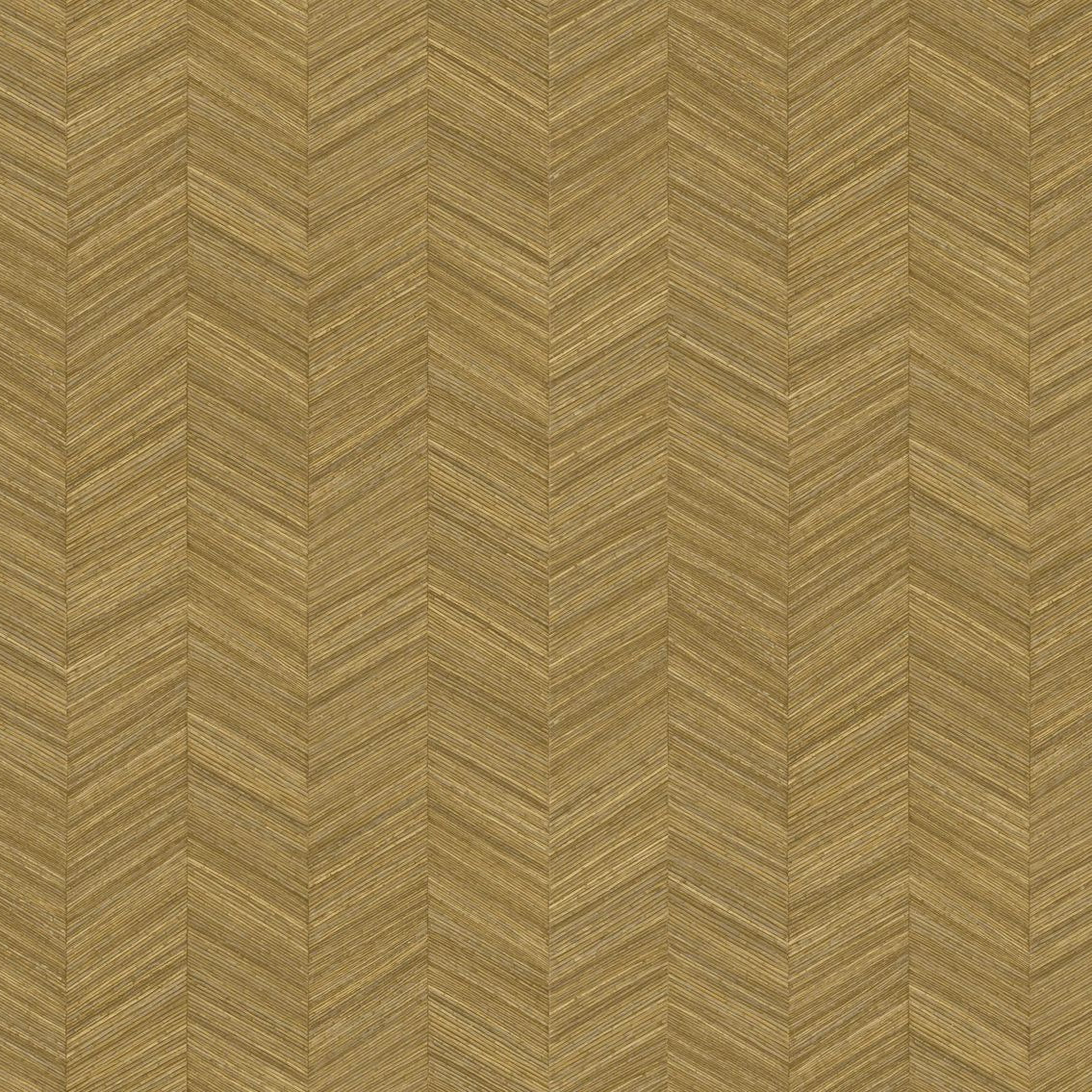 Herringbone Pattern Wallpaper OCOTEA - Honey OCRE