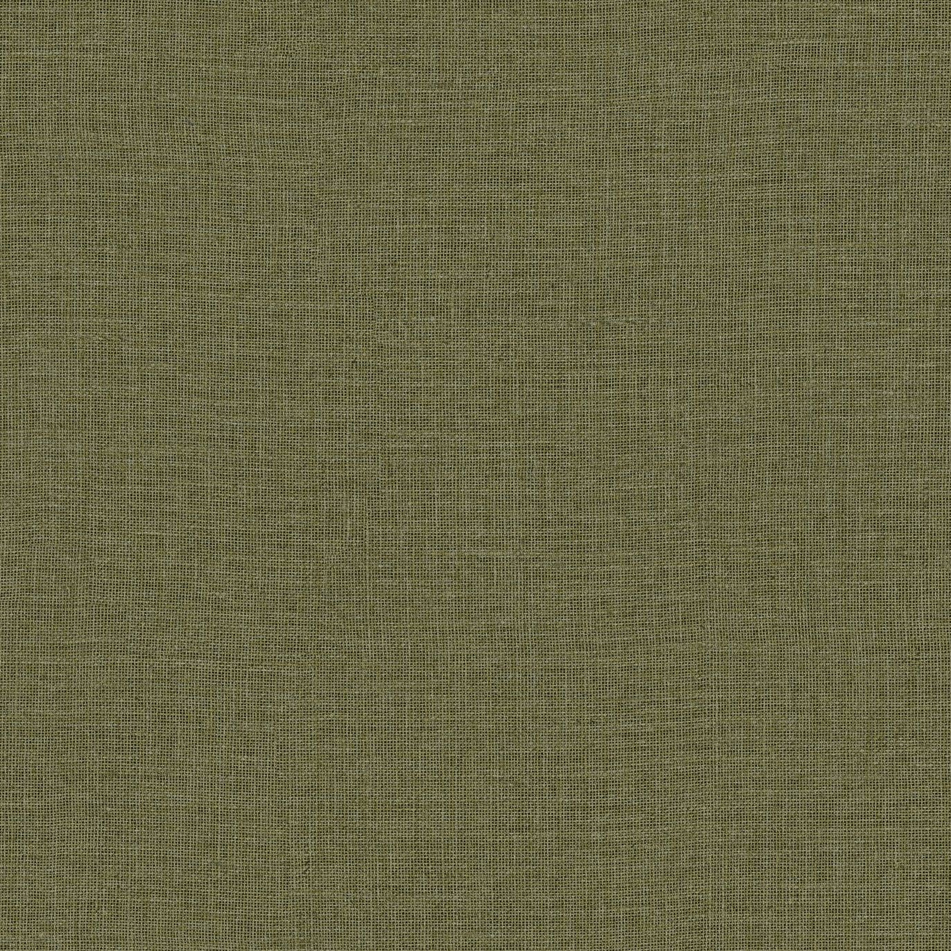 Structural vinyl wallpaper imitating jute LIENZO - KAKI military green