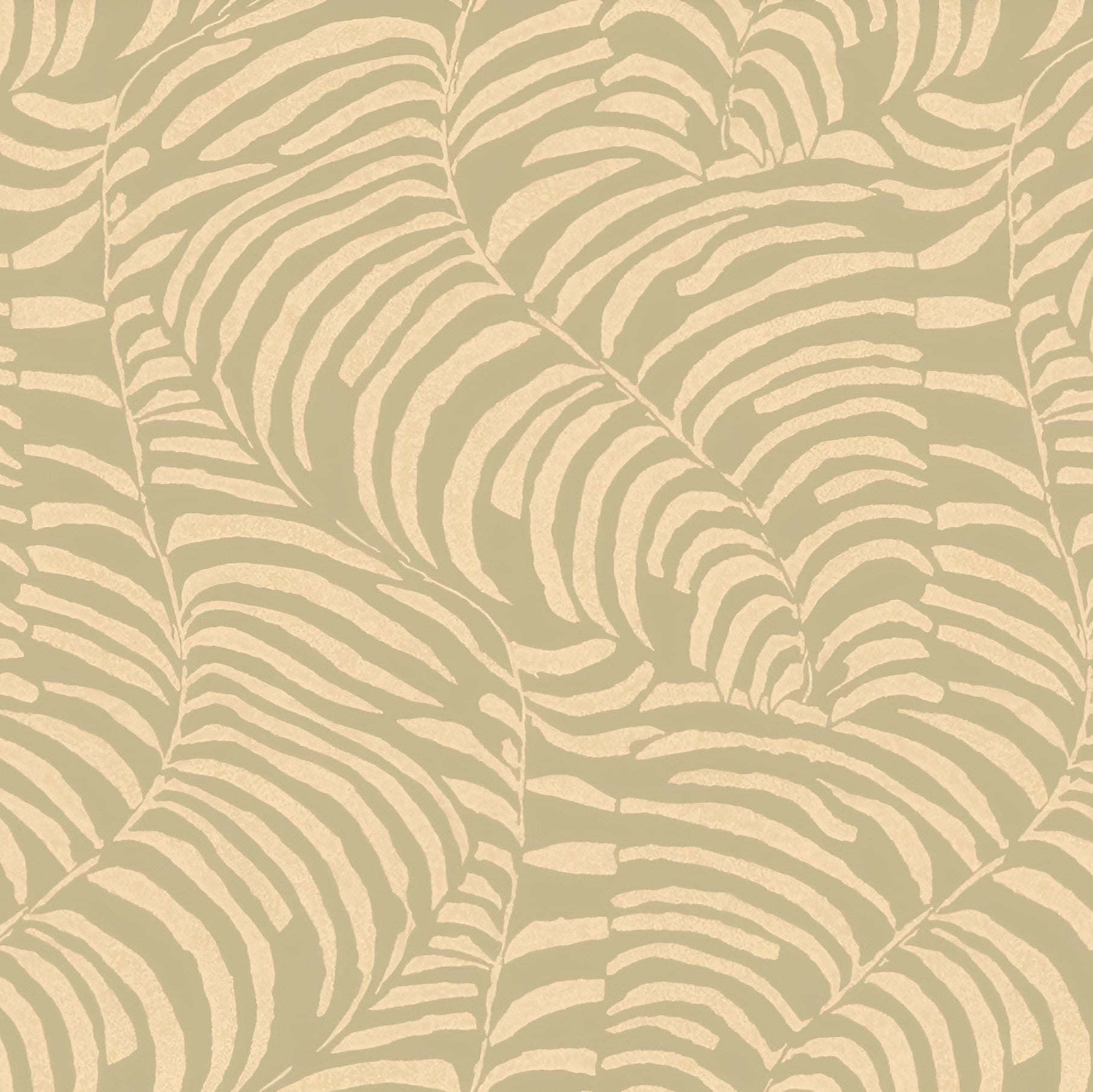 Vlies-Tapete mit Pflanzenmotiv NOBILE - VERT CENDRÉ/NACRÉ graugrün mit Perleffekt