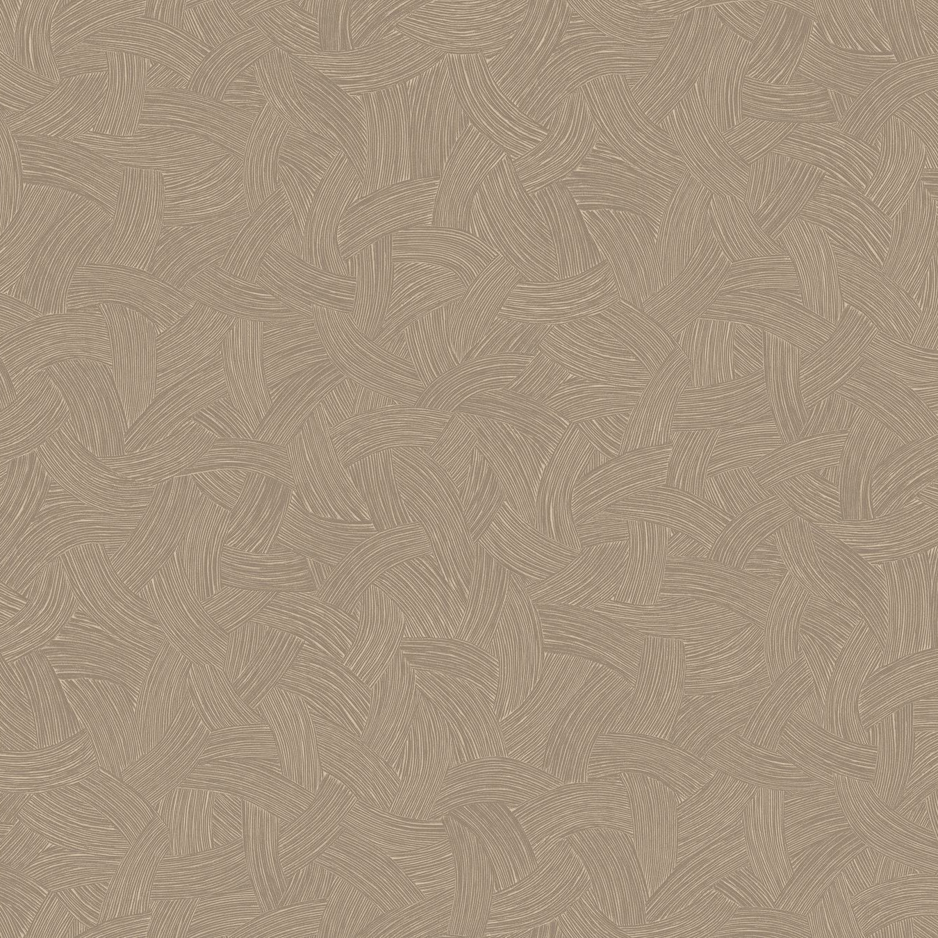 Metalltapete BERENICE - TAUPE/DORÉ beige mit Gold