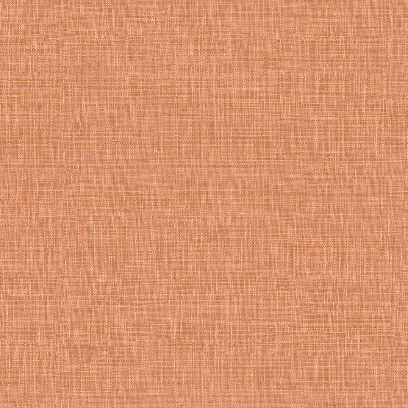 Structural vinyl wallpaper imitating woven raffia SIERRA - CORAIL coral