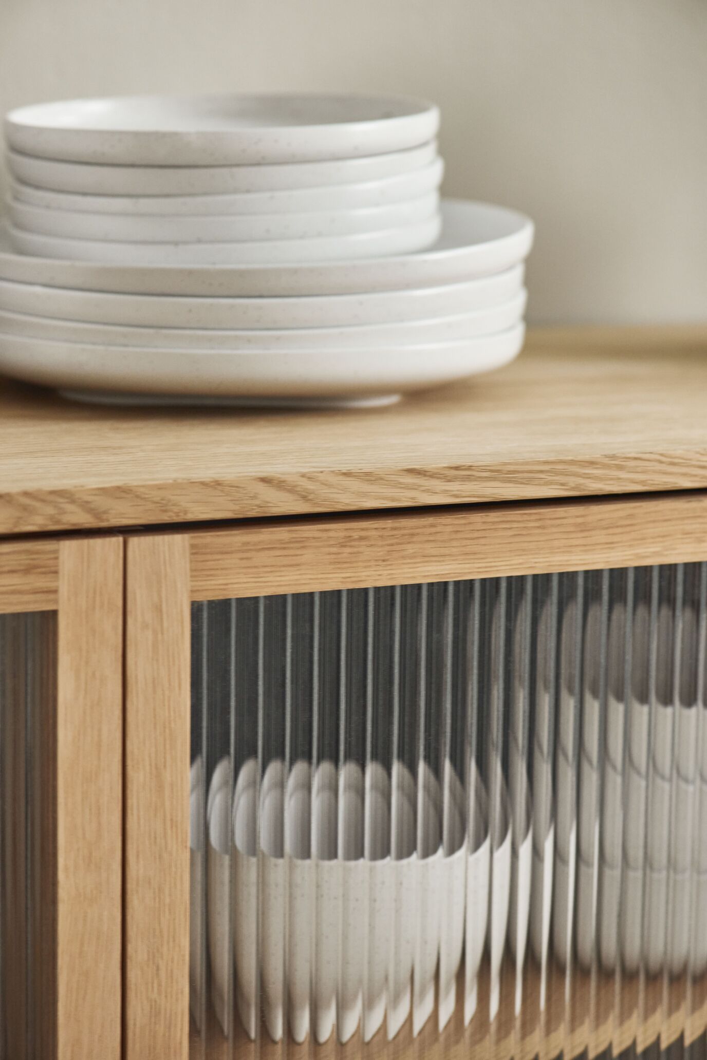 Gehäuseschrank - Einzel -Eichenfurniermodul
