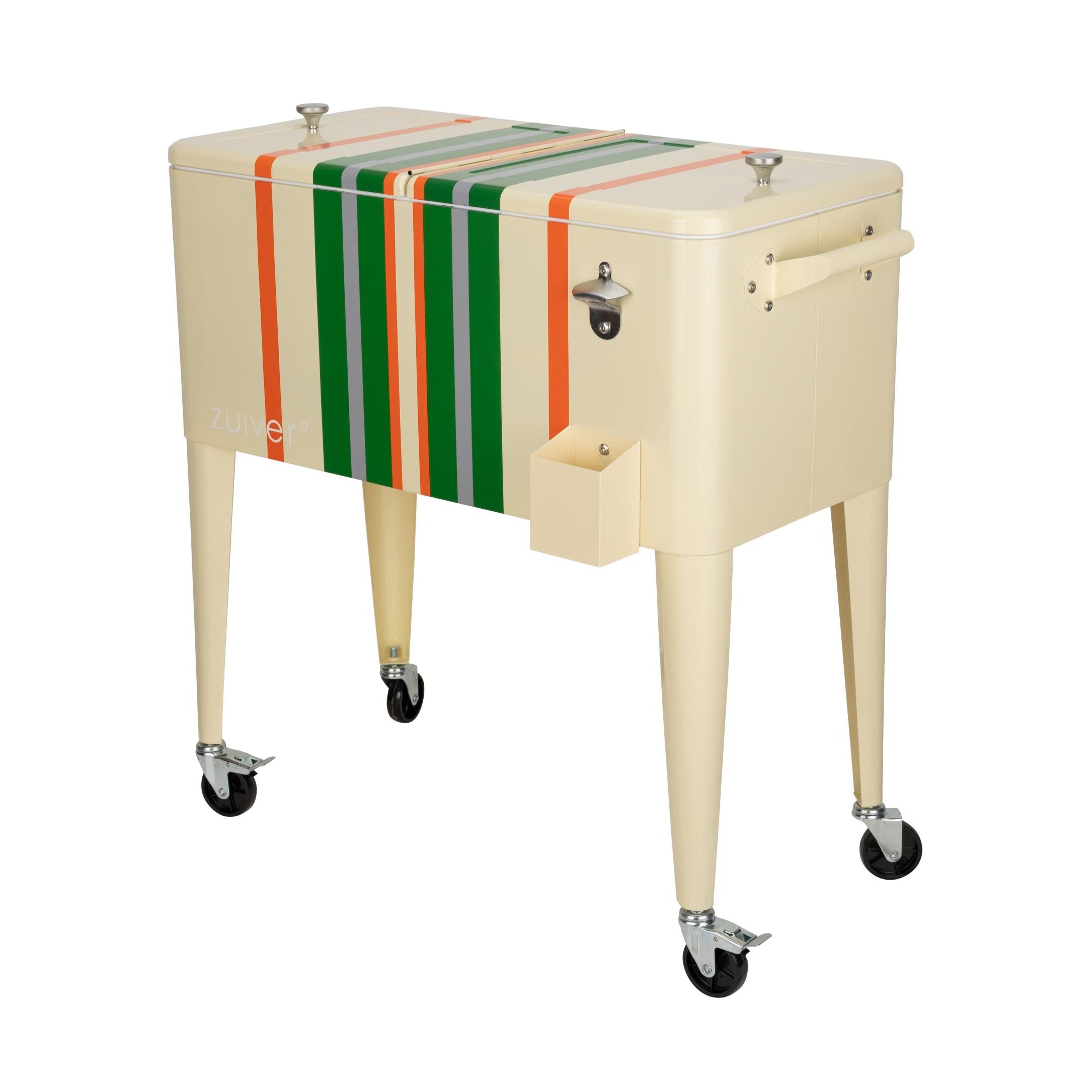 BE COOL Portable Refrigerator Lemon with Green and Orange