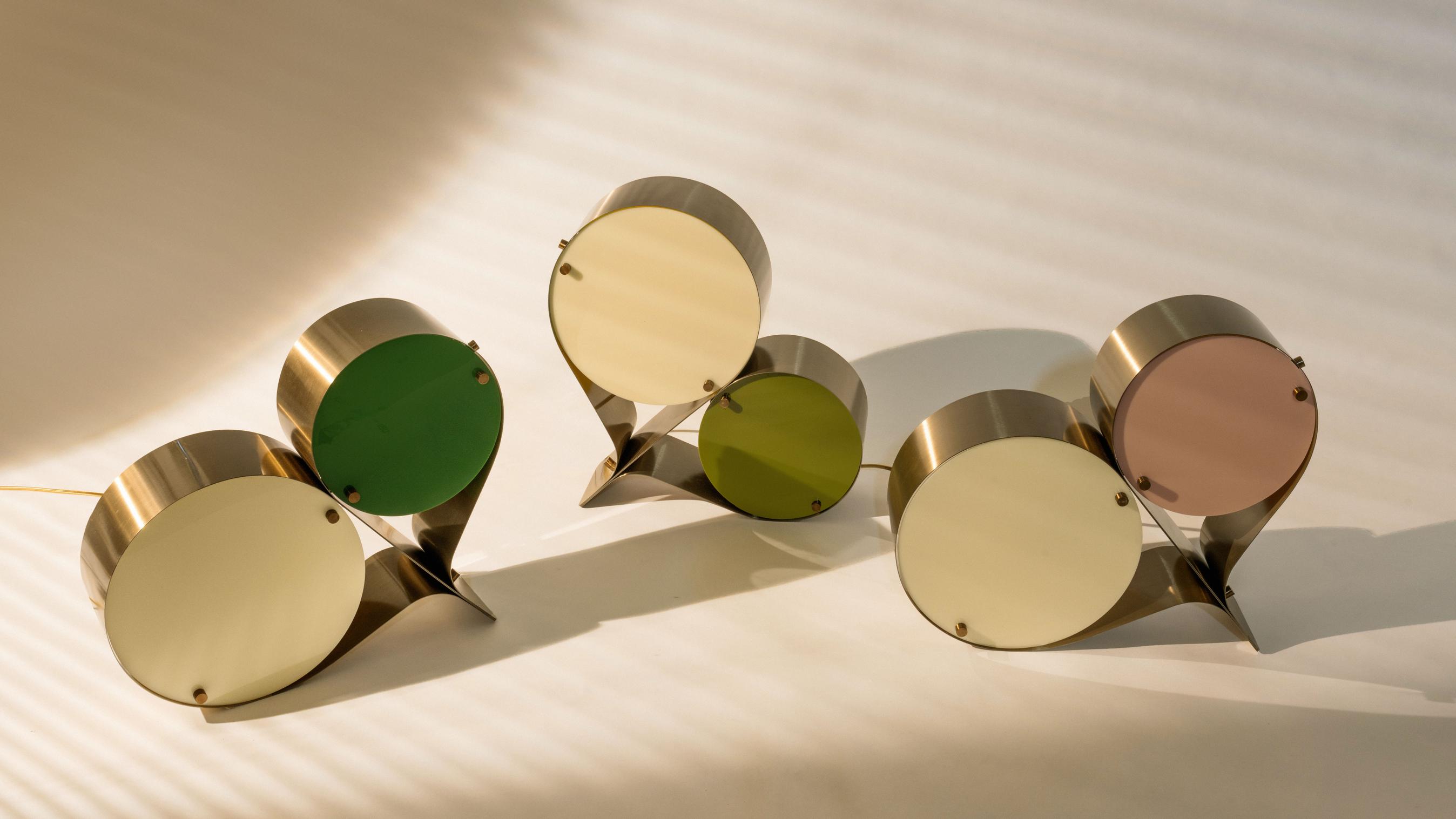 COPPIA Tischleuchte Creme mit Olive
