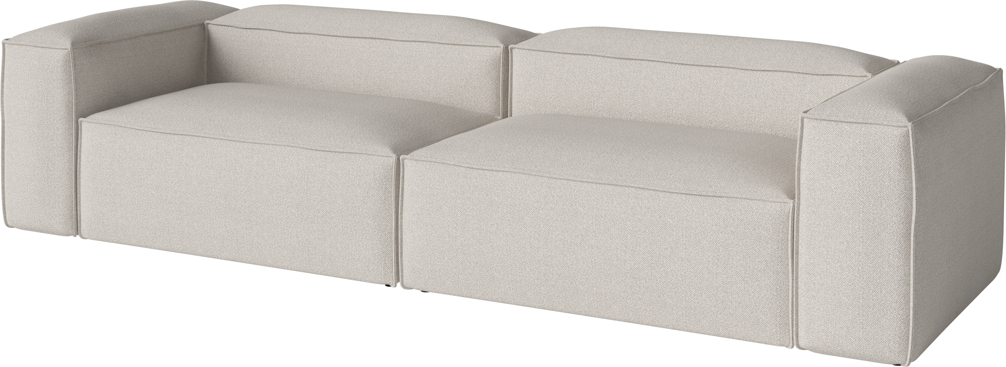 2-Modul-Sofa gepolstert