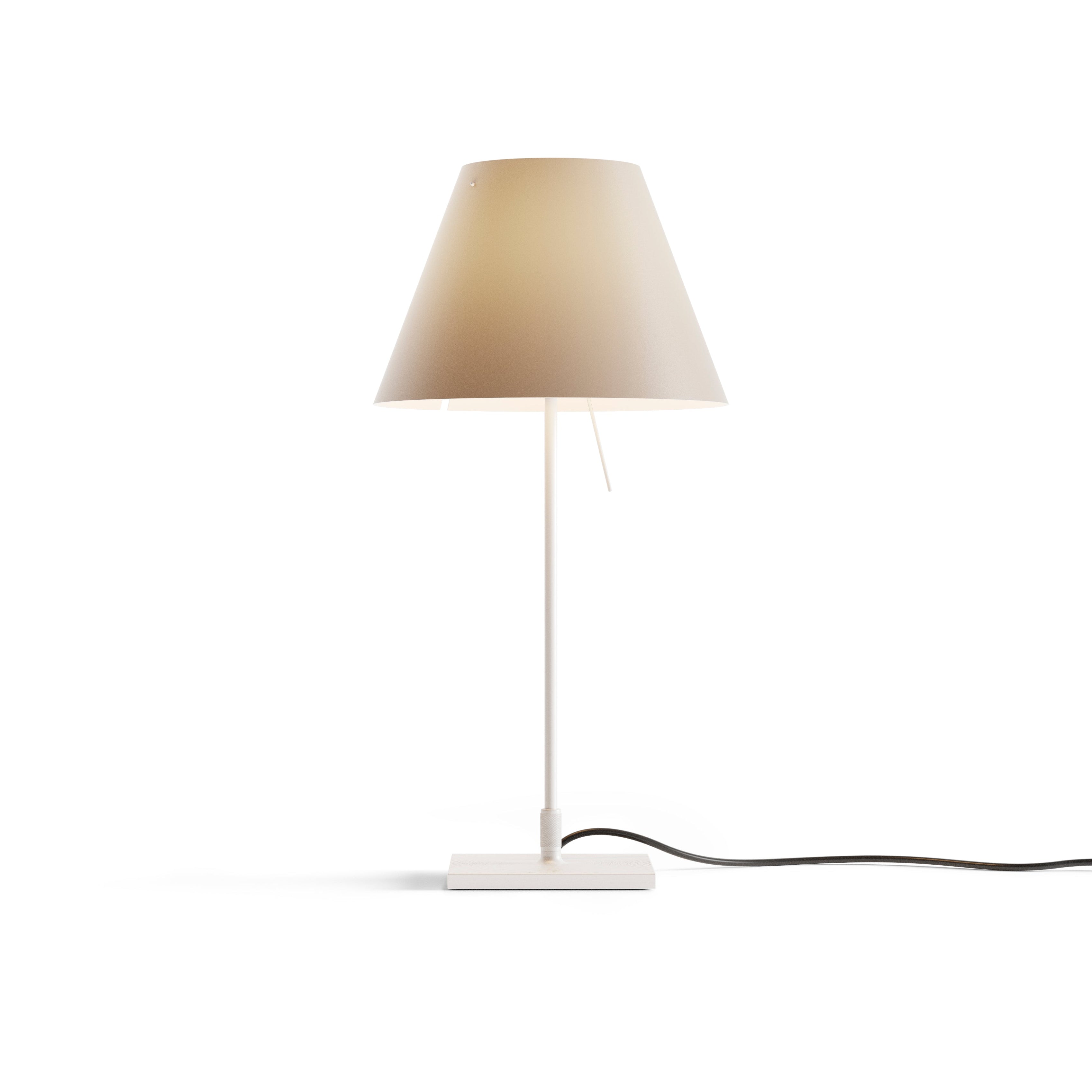 Costanzina Tischlampe Beige Lampenschirm