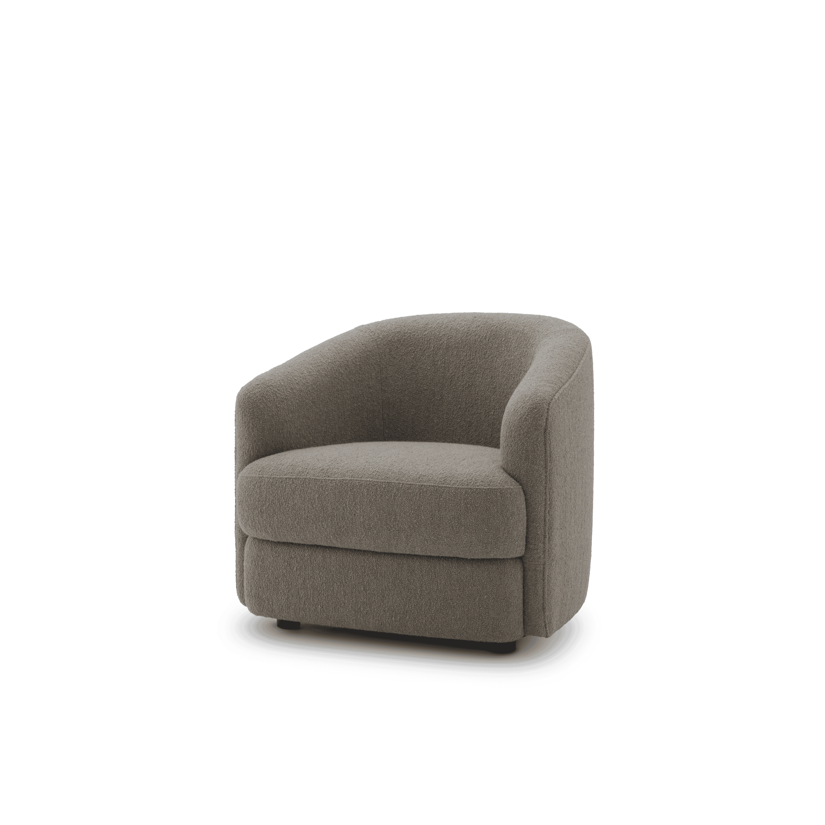 Gepolsterter kugelhafter Sessel