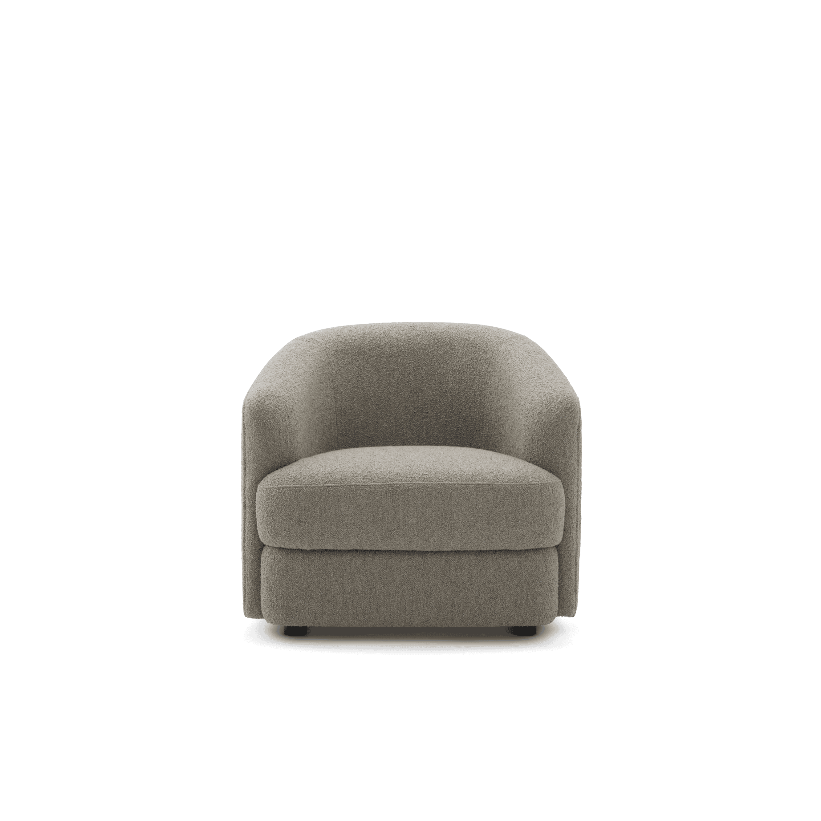 Gepolsterter kugelhafter Sessel