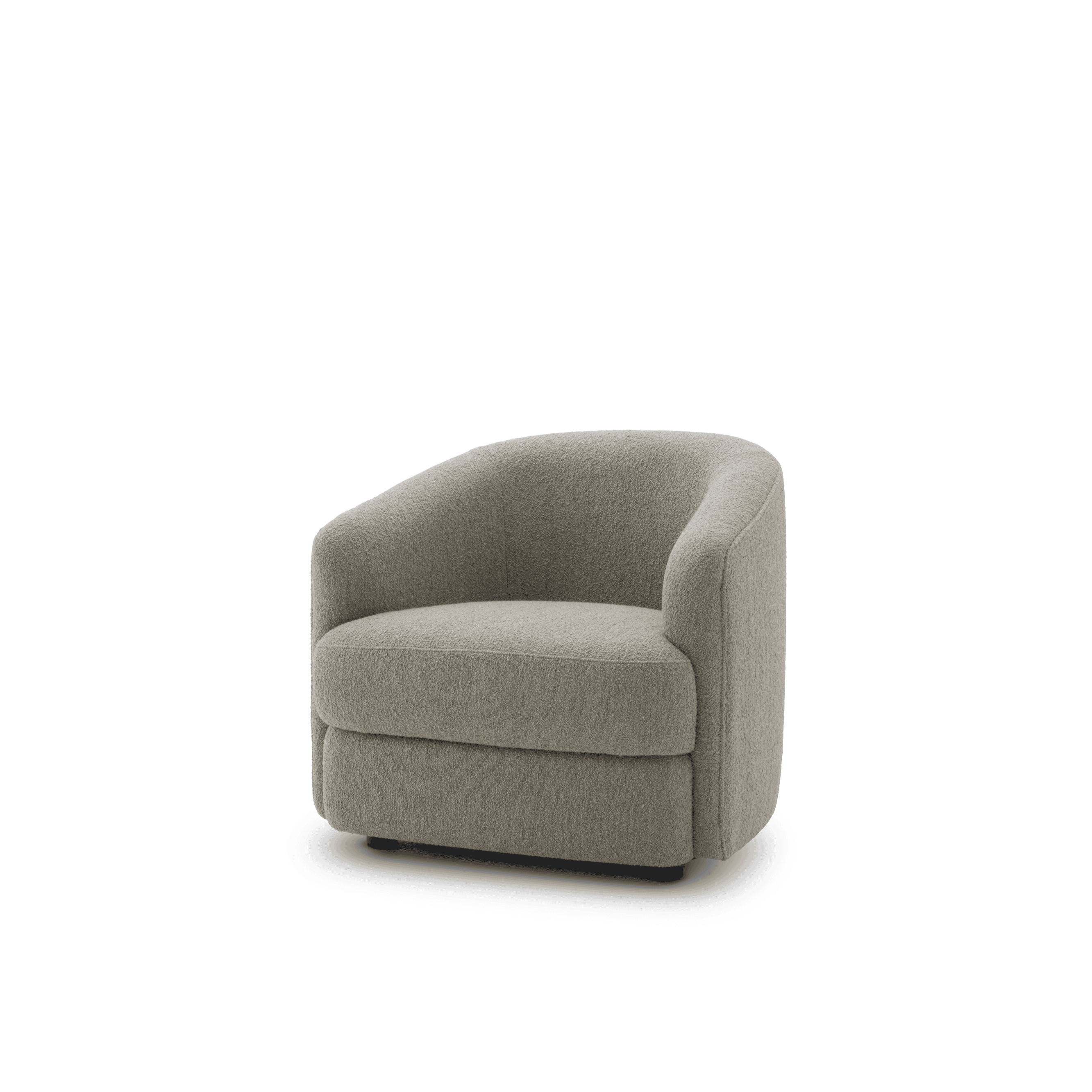 Gepolsterter kugelhafter Sessel