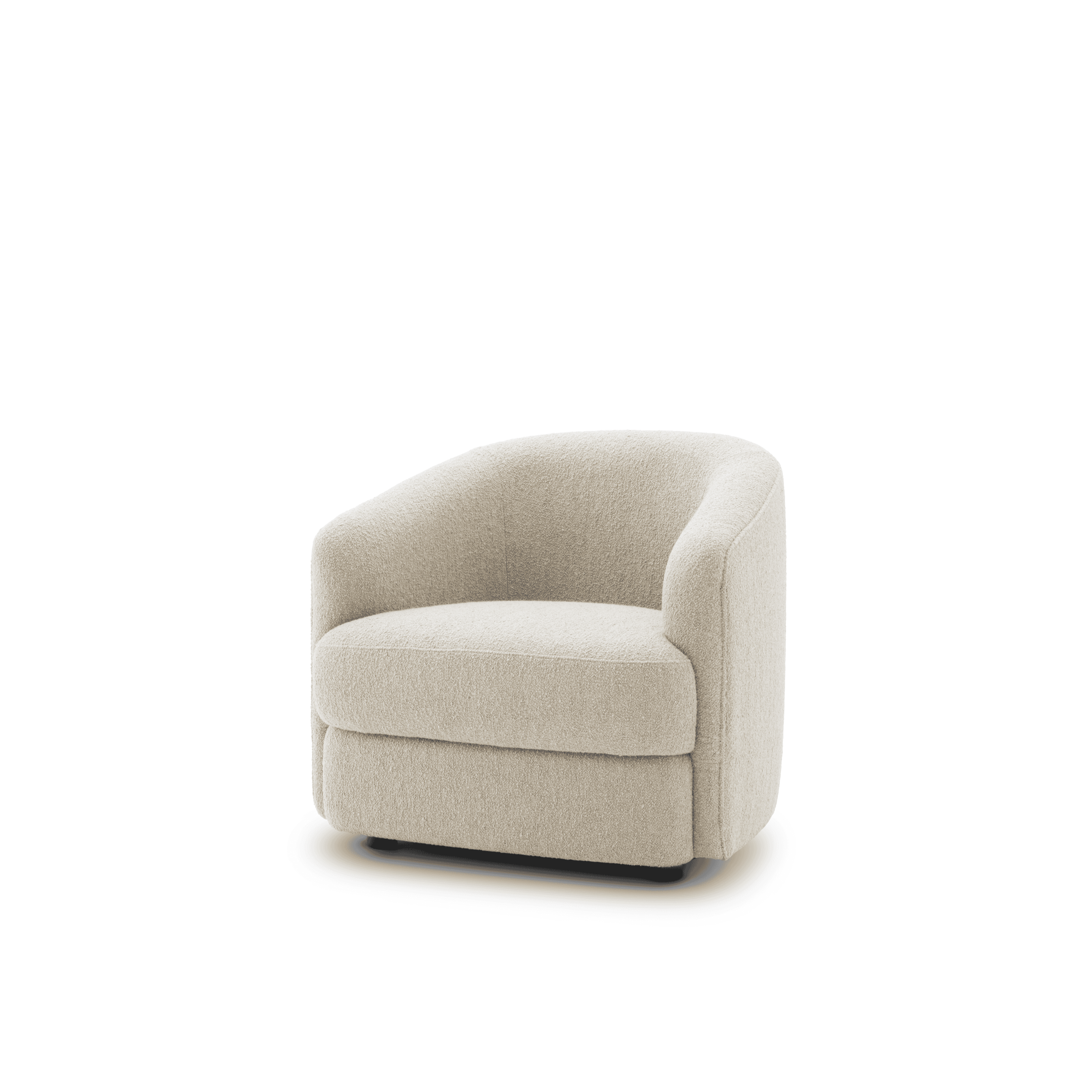 Gepolsterter kugelhafter Sessel