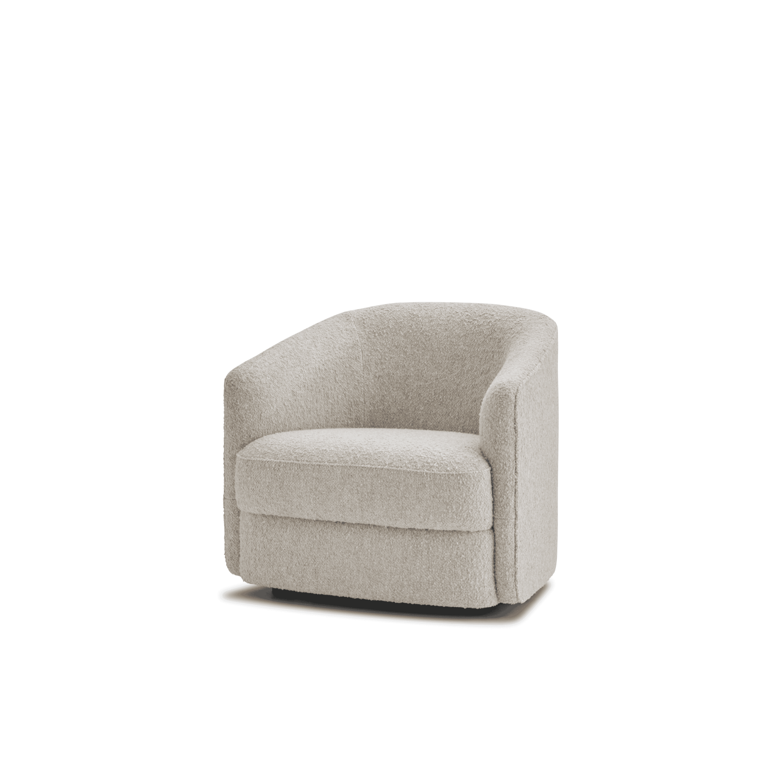 Gepolsterter kugelhafter Sessel
