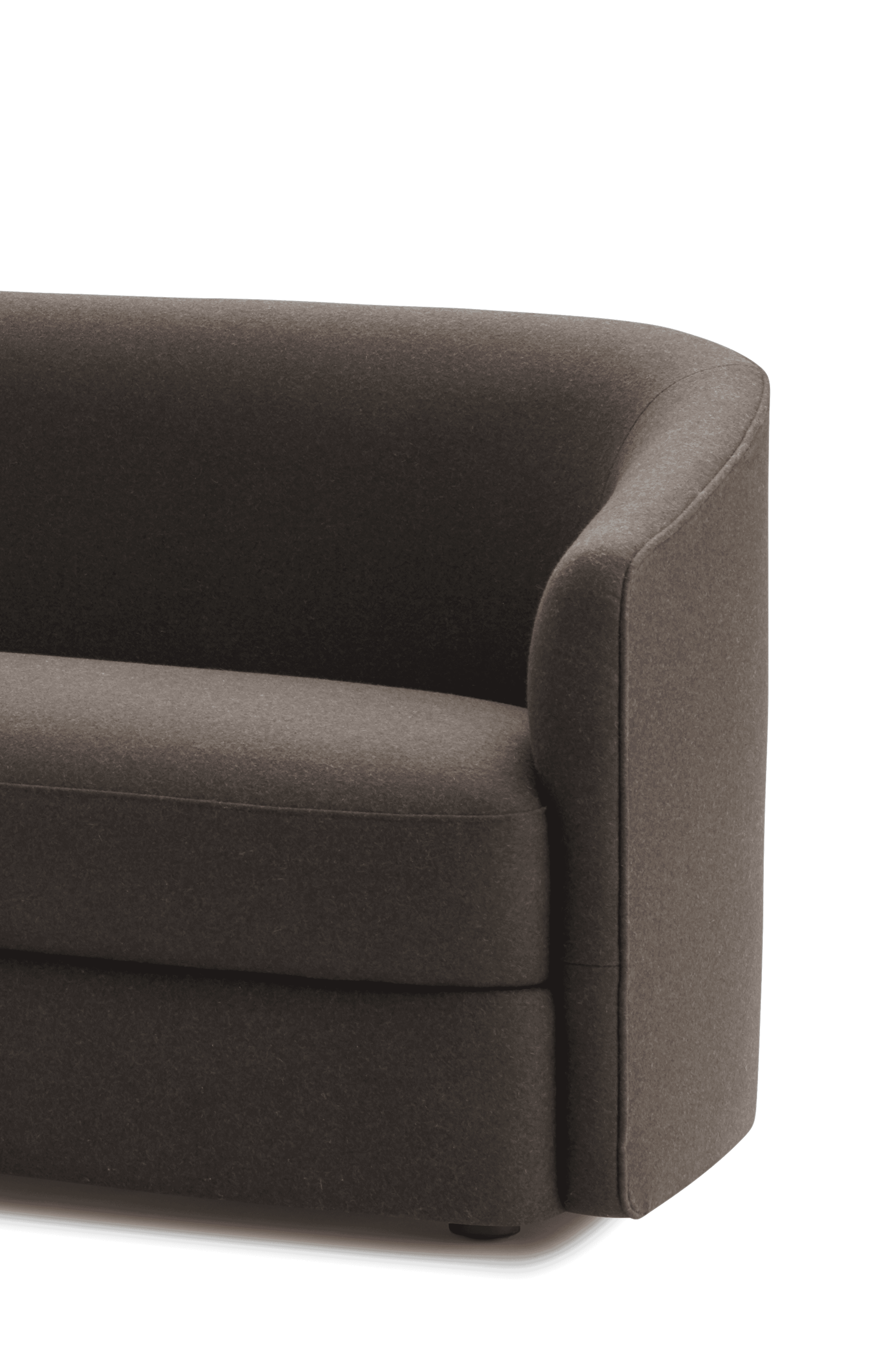 2-Personen-Sofa, schmale Polster