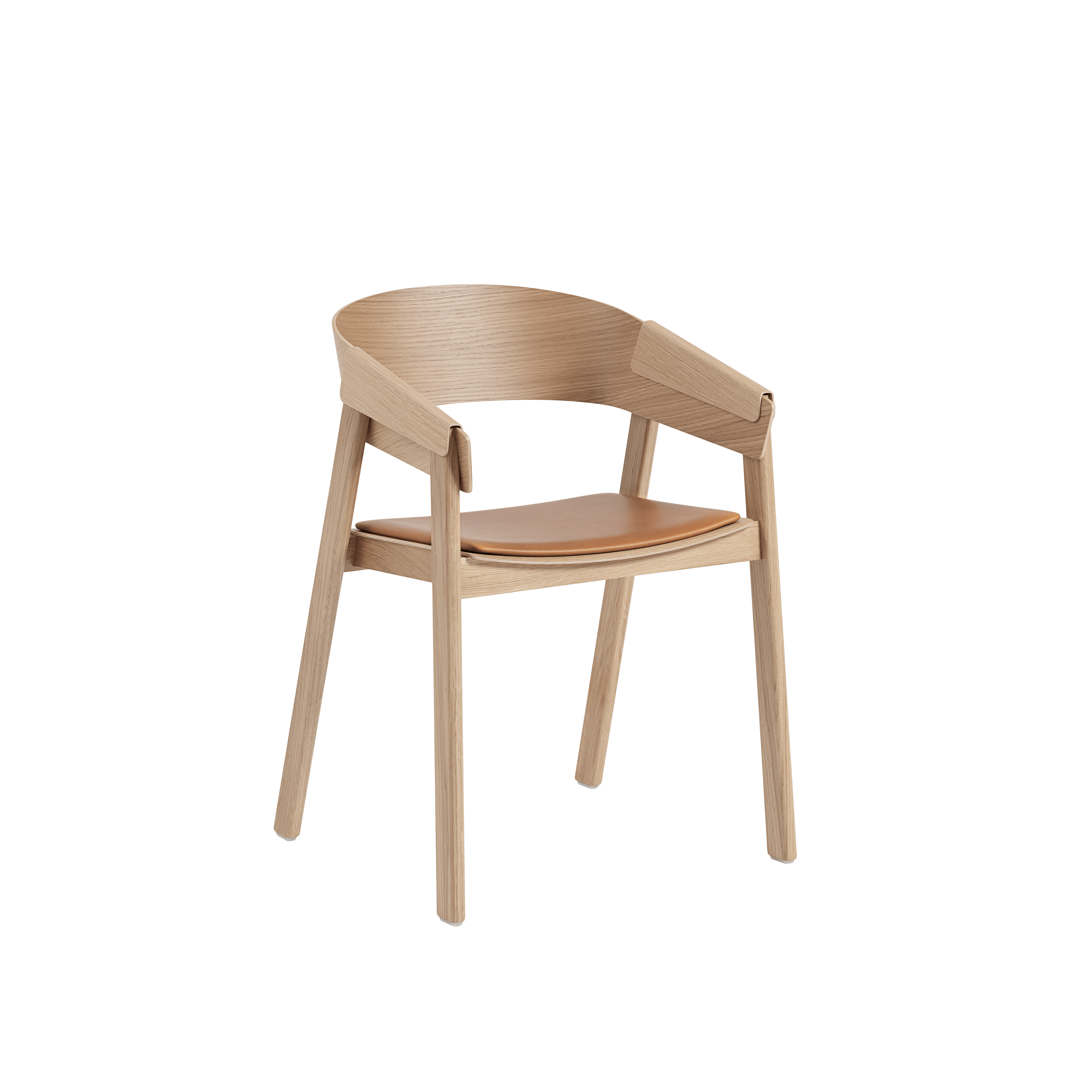 COVER Armchair with Oak Base - Customizable