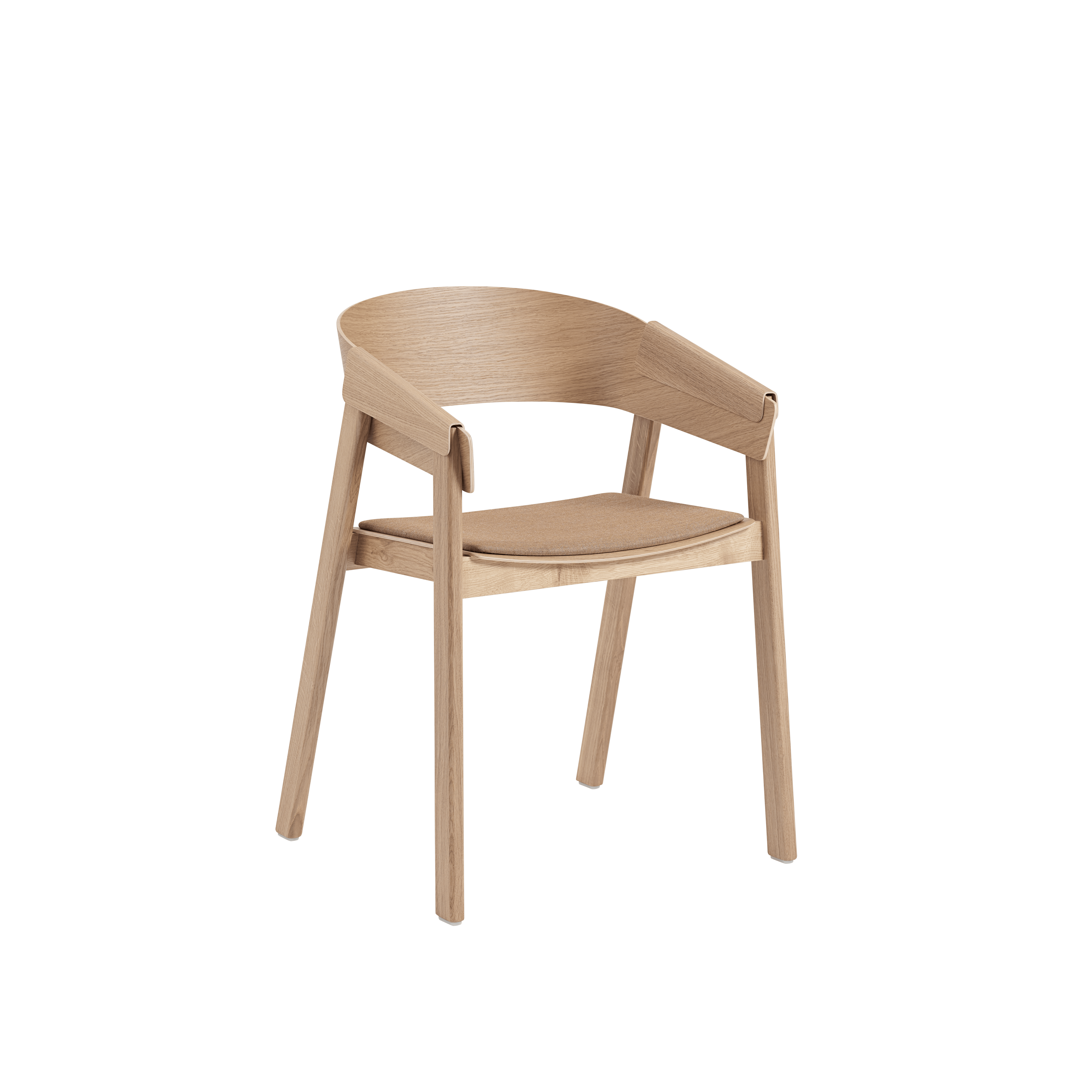 COVER Armchair with Oak Base - Customizable