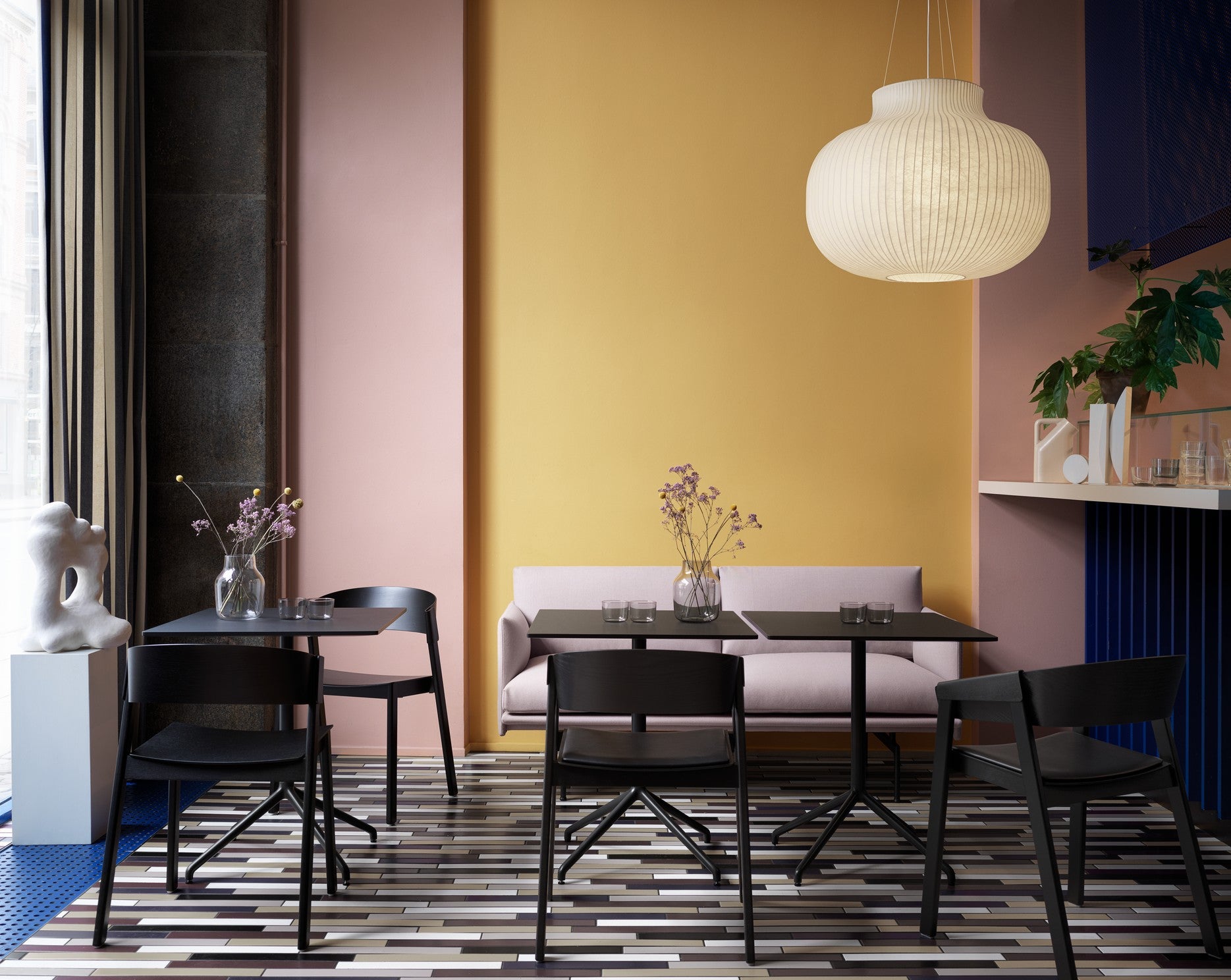 COVER Armchair with Armrests Black