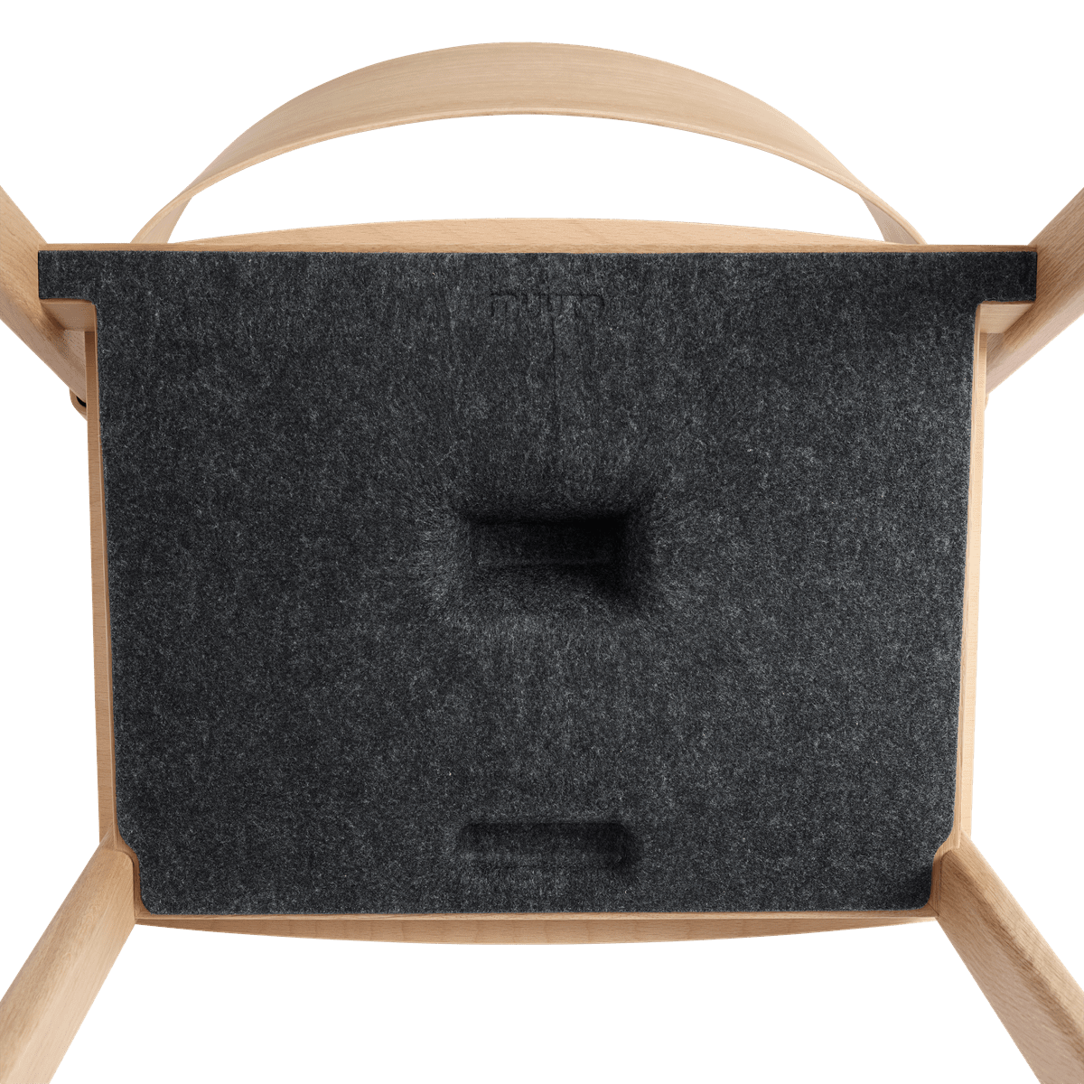 Personalisierbarer COVER Stuhl mit Eichenbasis