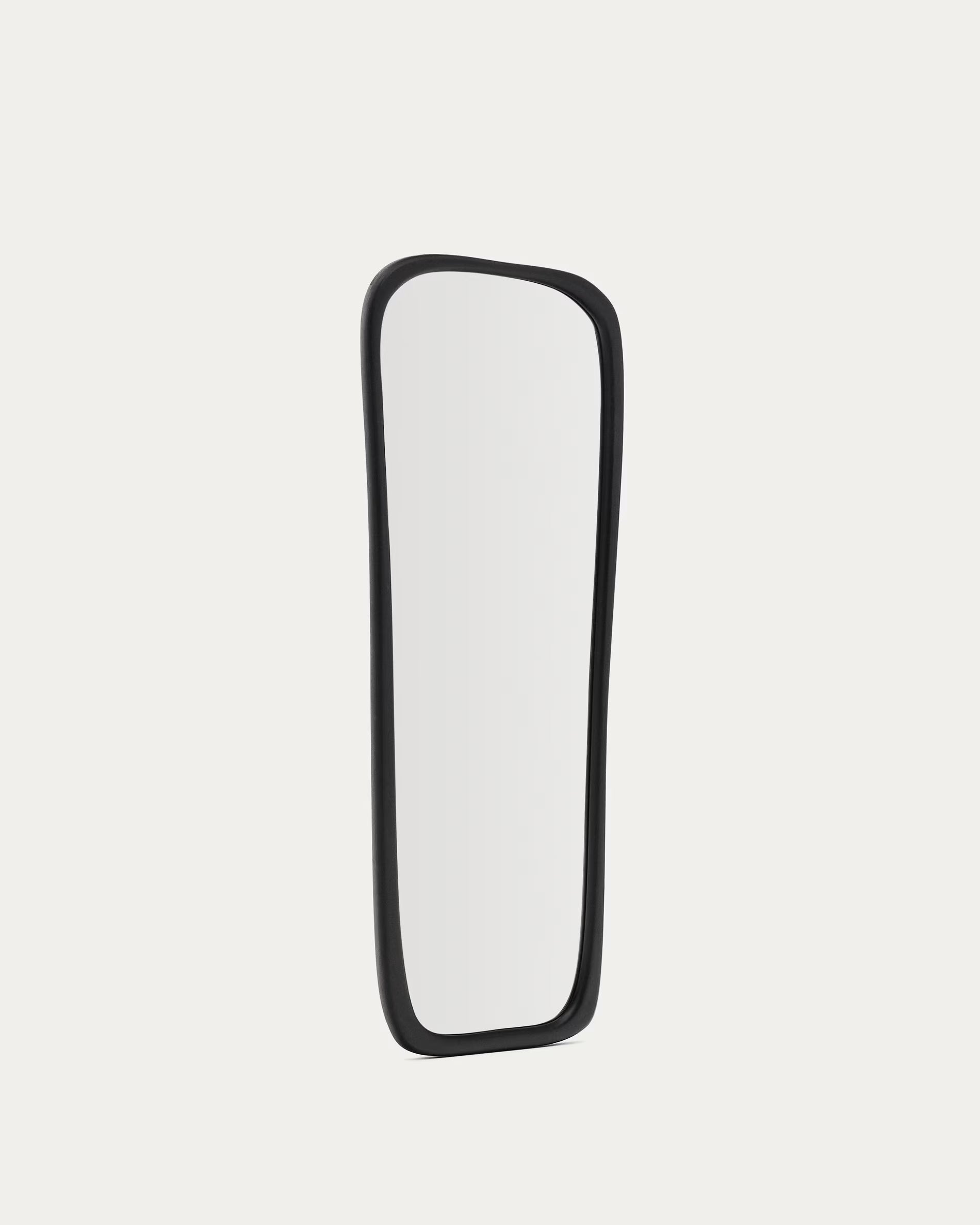 ALURA Rectangular Mirror Black Teak Wood