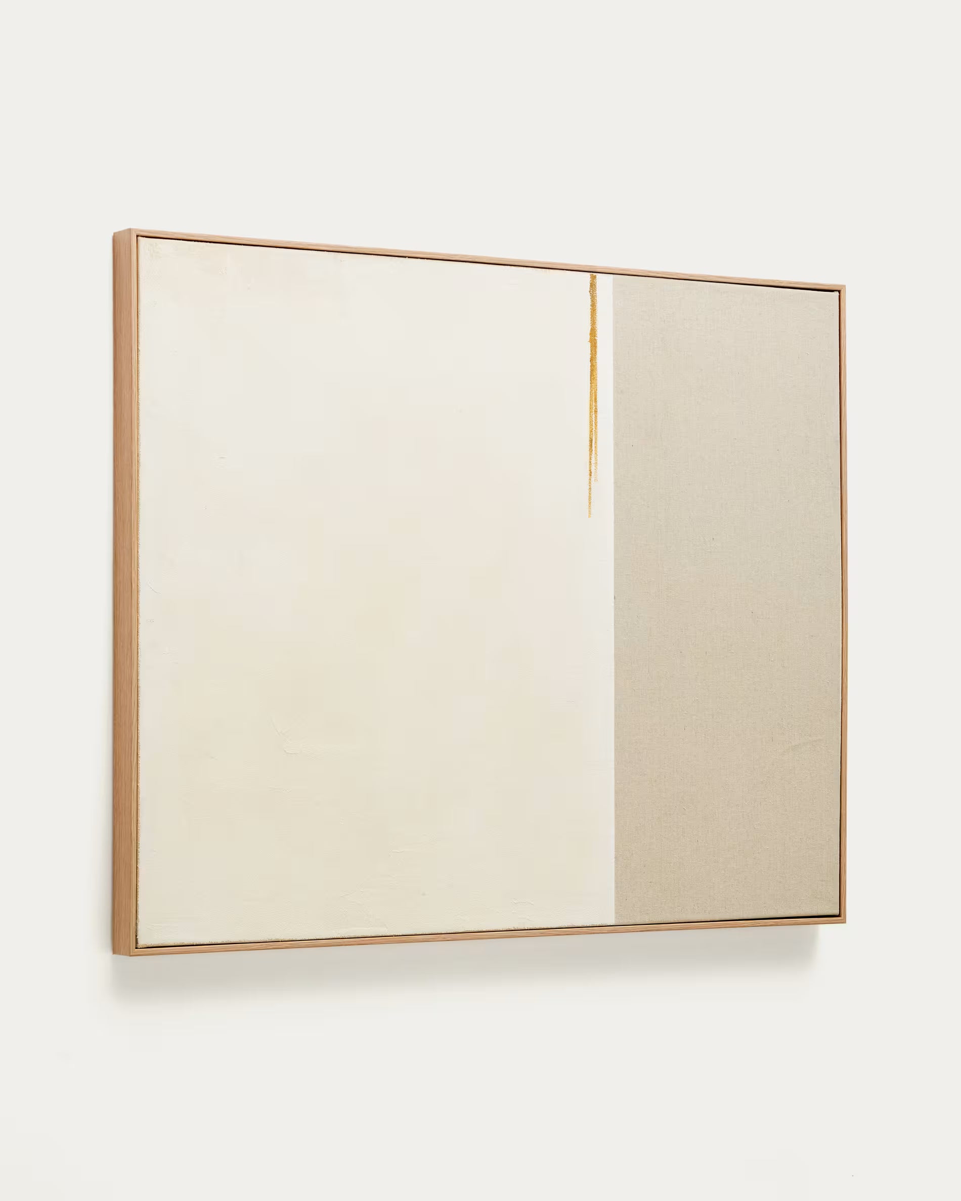 SALIN Beige Artwork with Horizontal Line